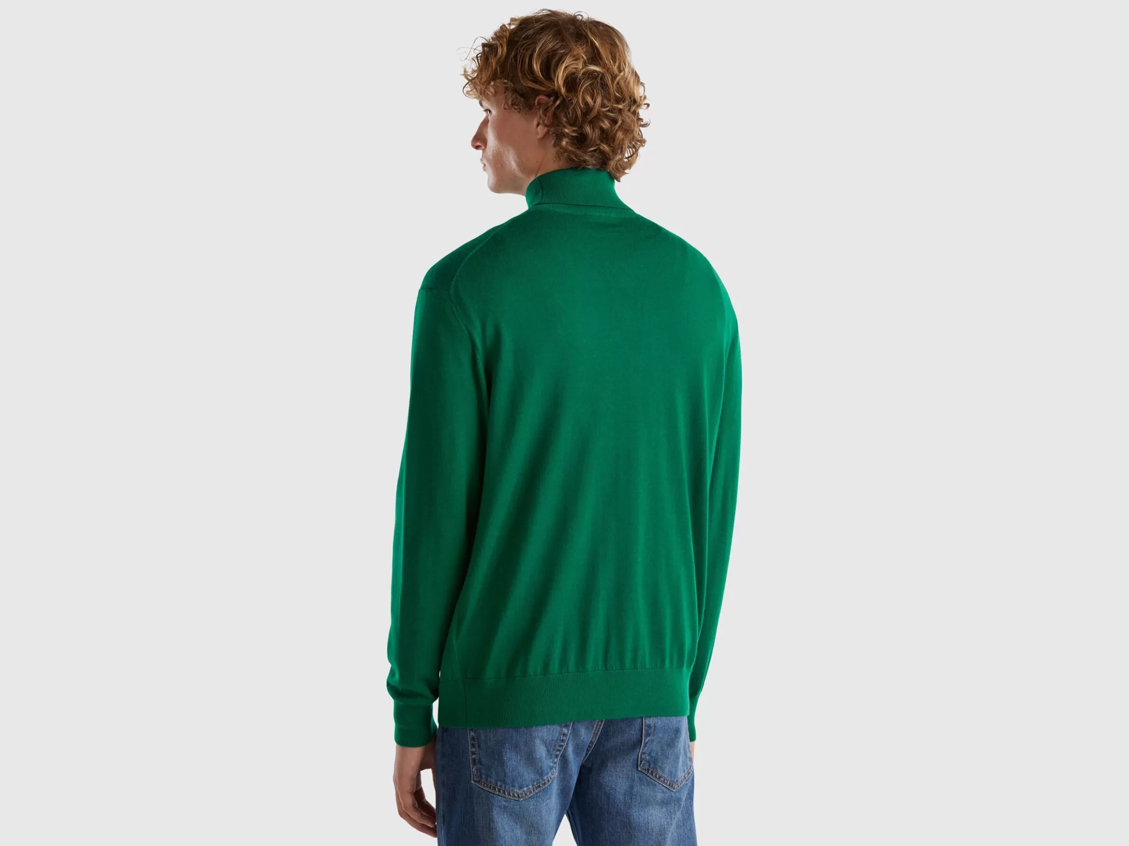 United Colors of Benetton Turtleneck in pure Merino wool