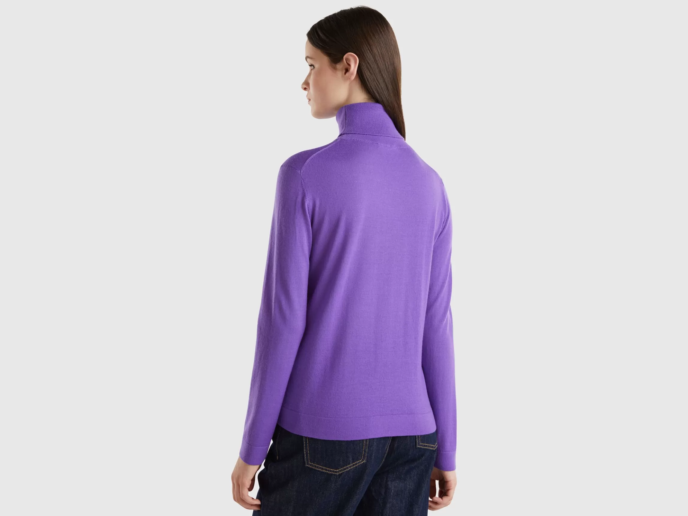 United Colors of Benetton Turtleneck in pure Merino wool