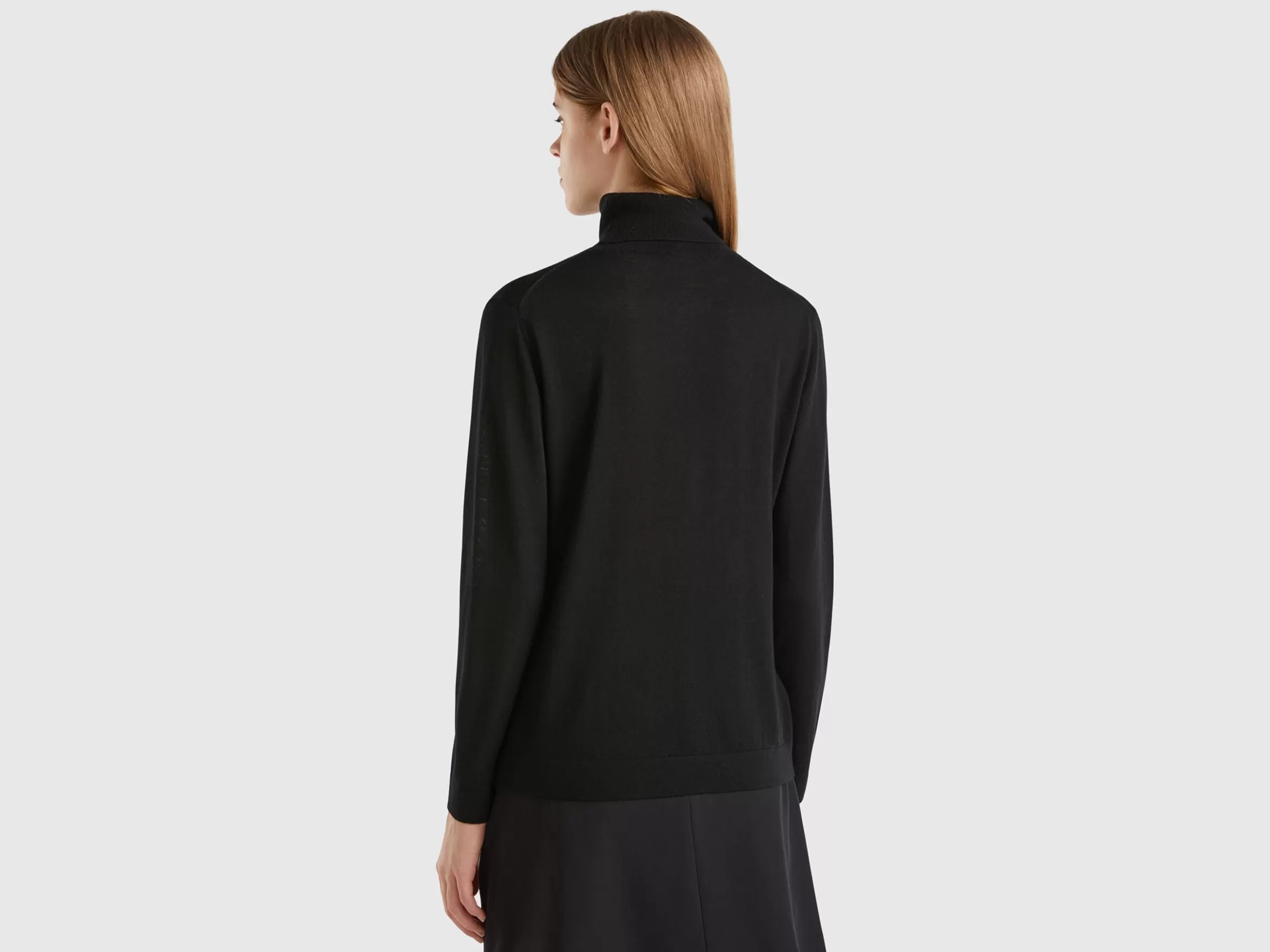 United Colors of Benetton Turtleneck in pure Merino wool