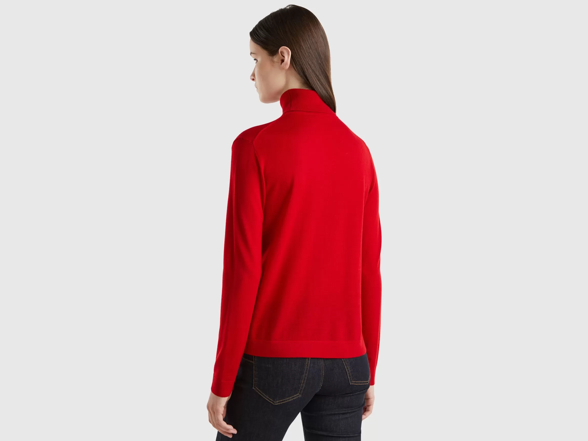 United Colors of Benetton Turtleneck in pure Merino wool