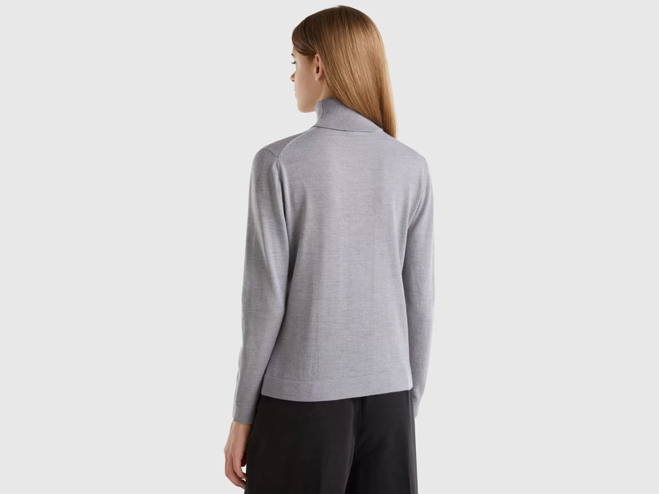 United Colors of Benetton Turtleneck in pure Merino wool