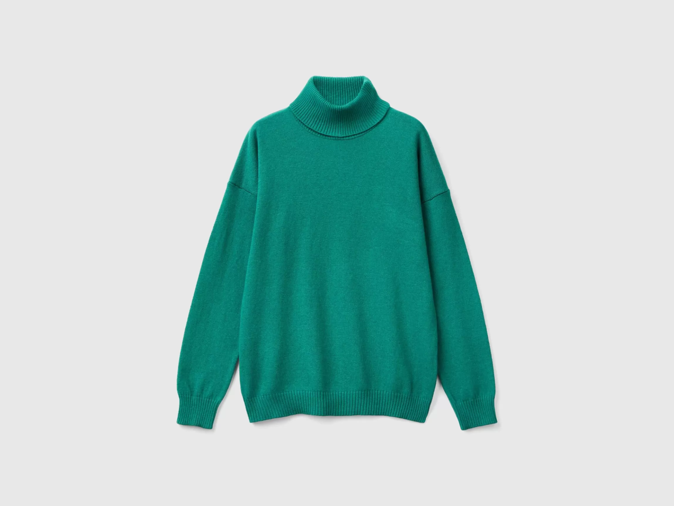 United Colors of Benetton Turtleneck sweater in cashmere and wool blend