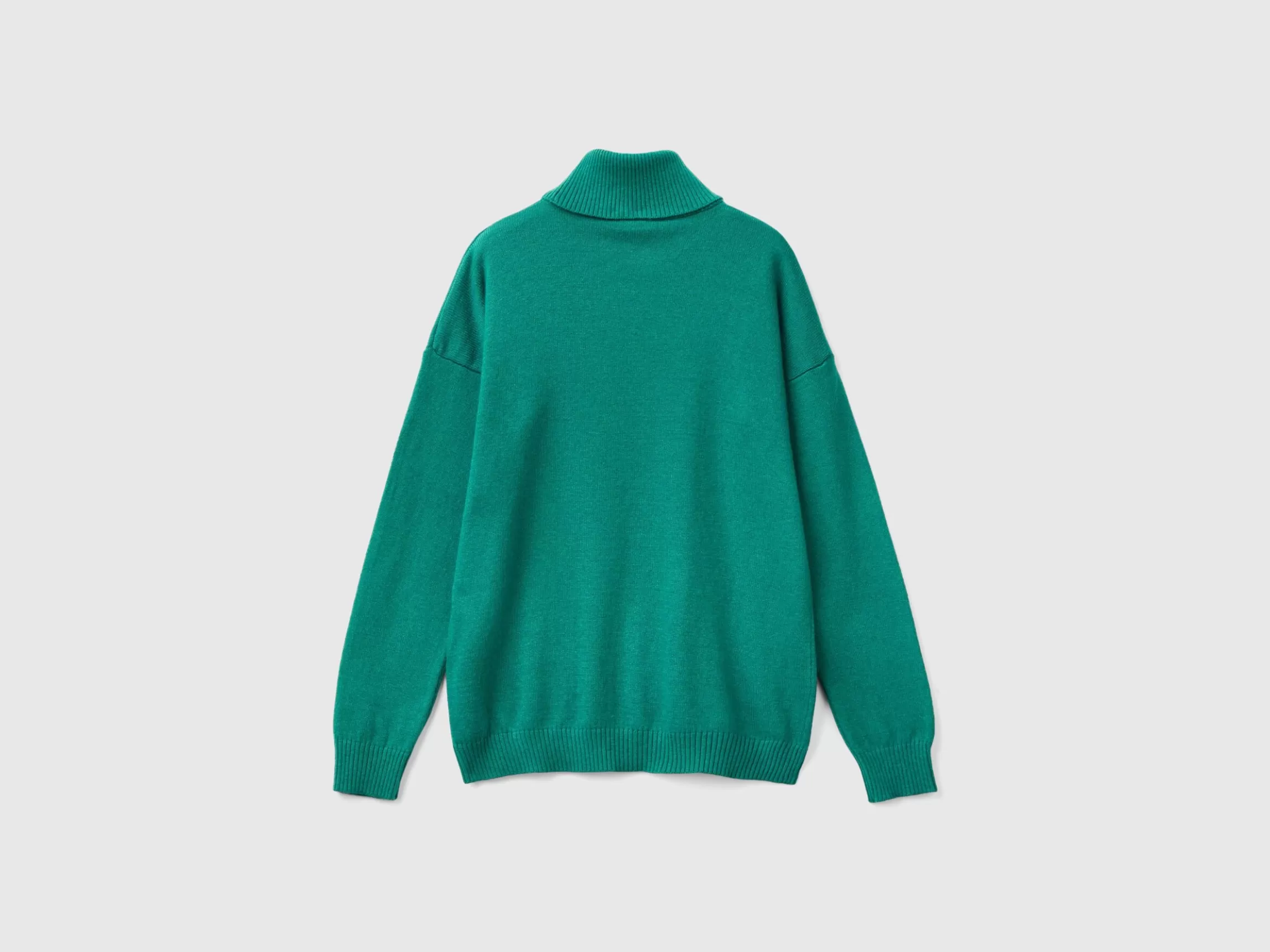 United Colors of Benetton Turtleneck sweater in cashmere and wool blend