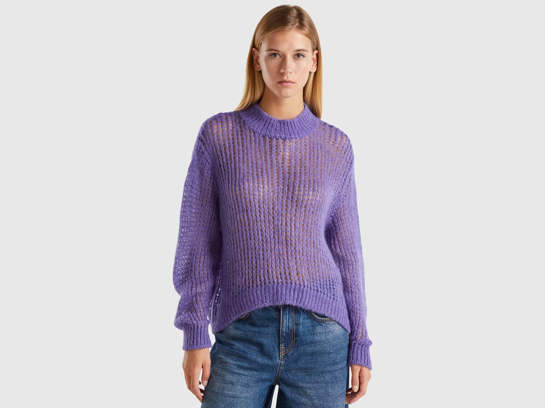 United Colors of Benetton Turtleneck sweater in mohair blend