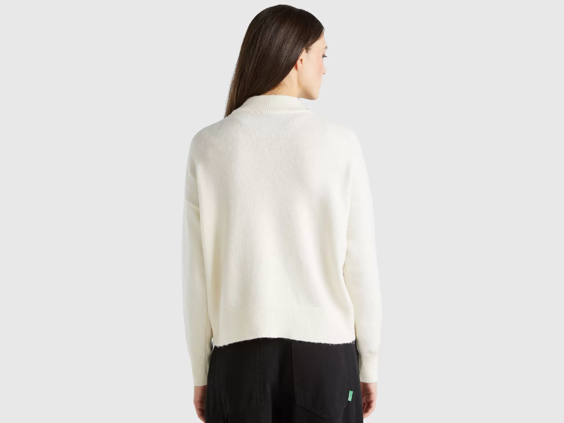 United Colors of Benetton Turtleneck sweater with rhinestones