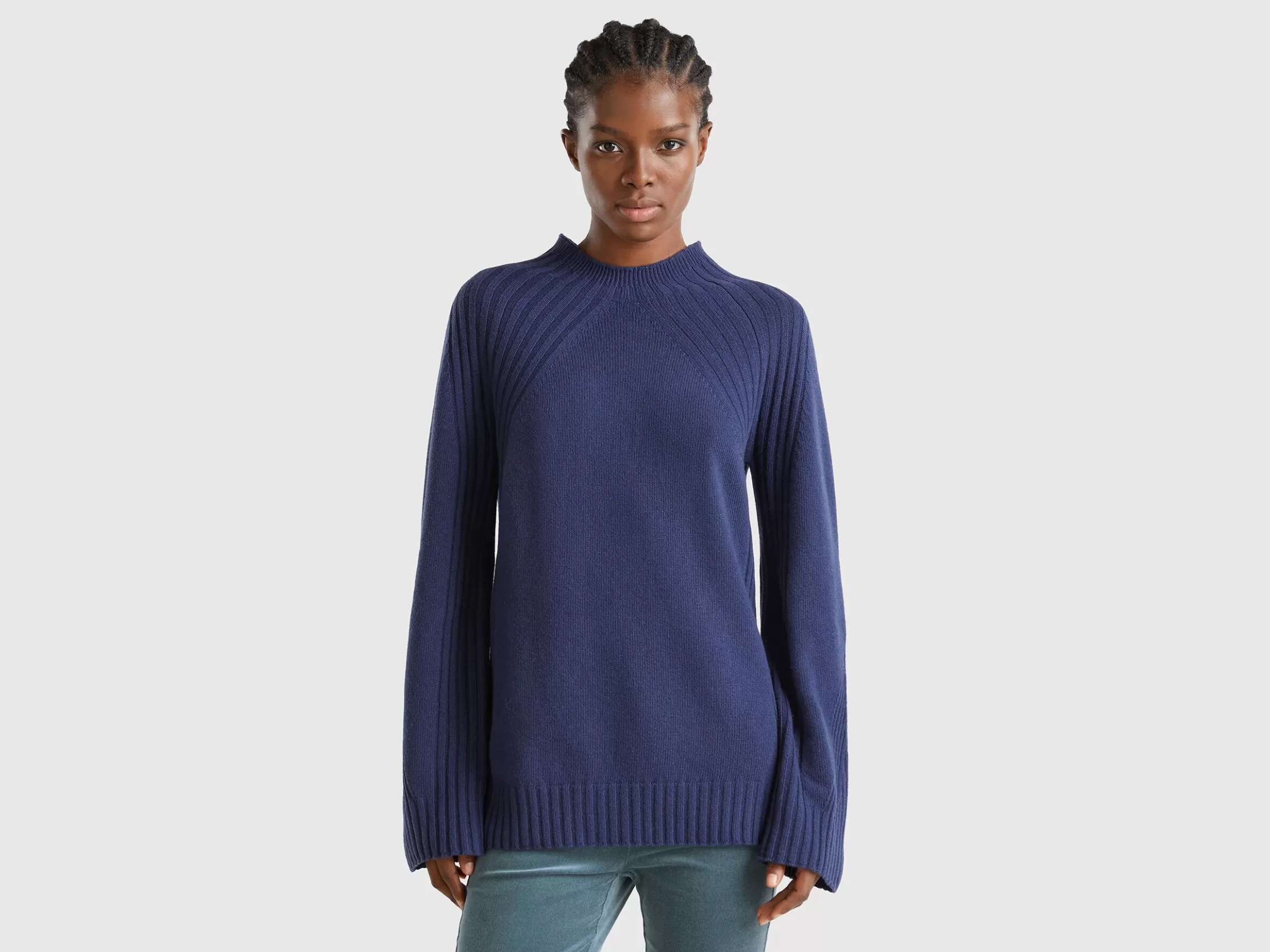 United Colors of Benetton Turtleneck sweater with slits