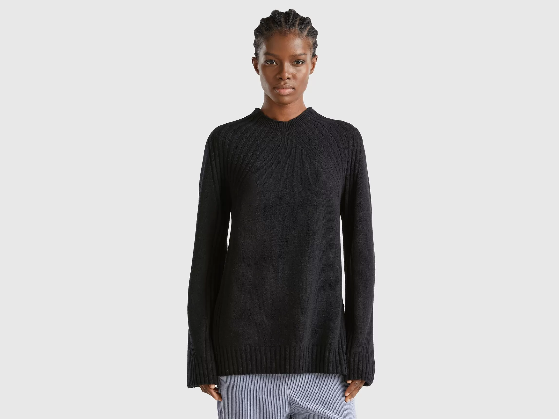 United Colors of Benetton Turtleneck sweater with slits