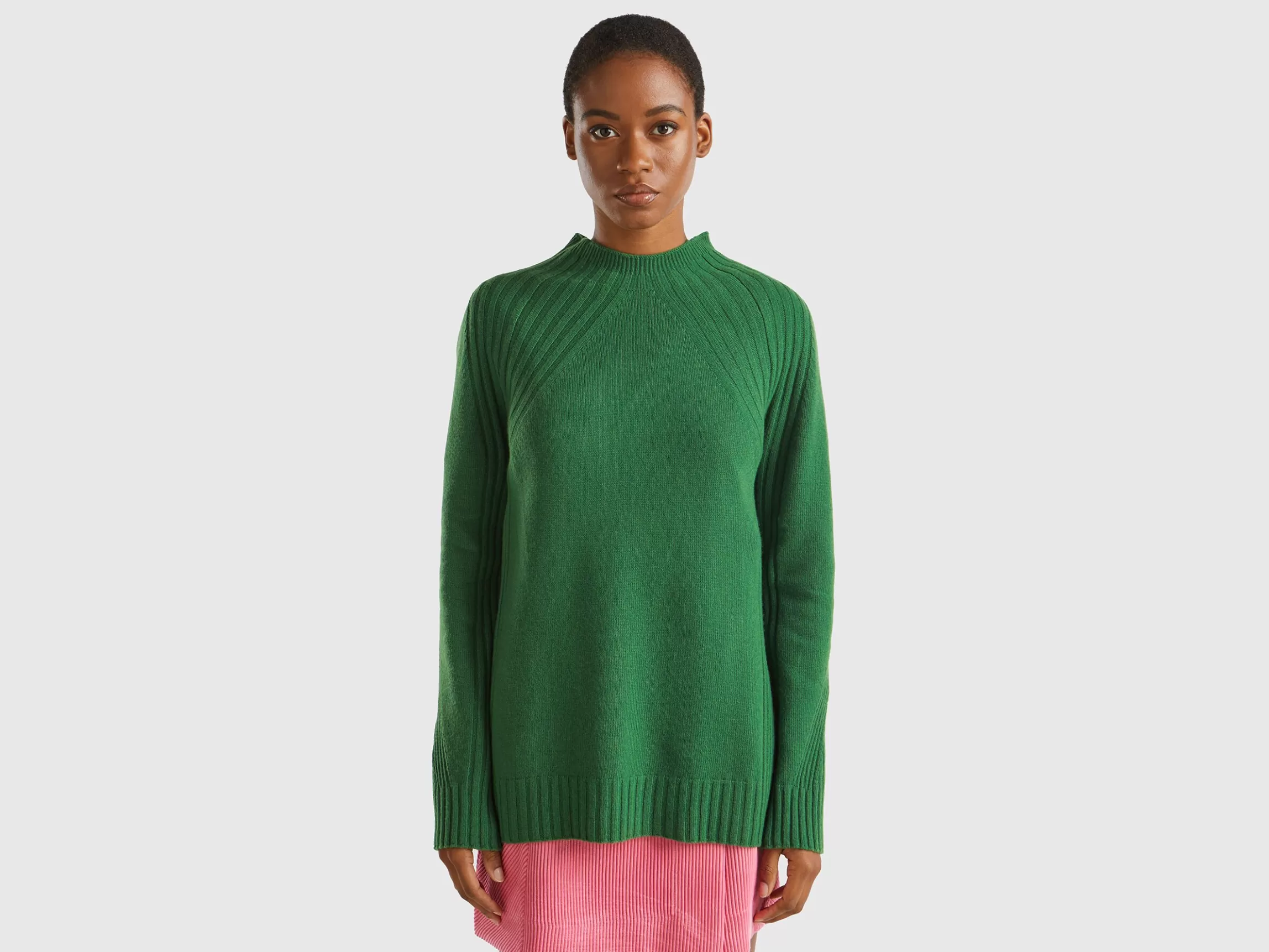 United Colors of Benetton Turtleneck sweater with slits