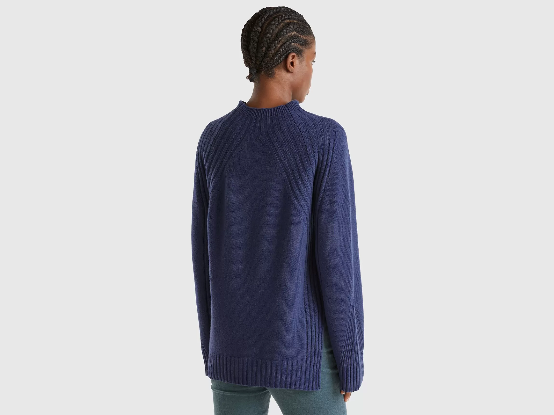 United Colors of Benetton Turtleneck sweater with slits