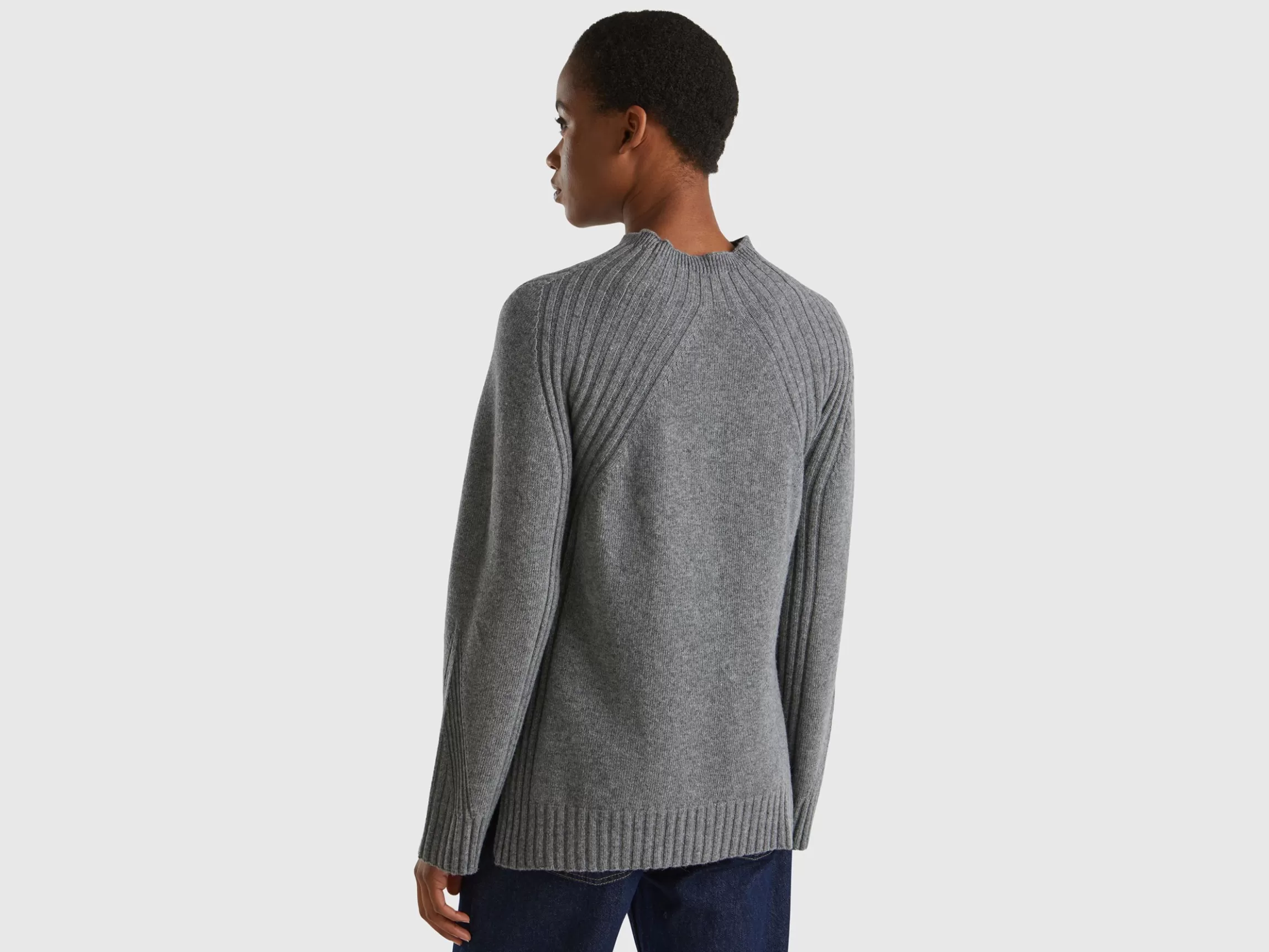 United Colors of Benetton Turtleneck sweater with slits