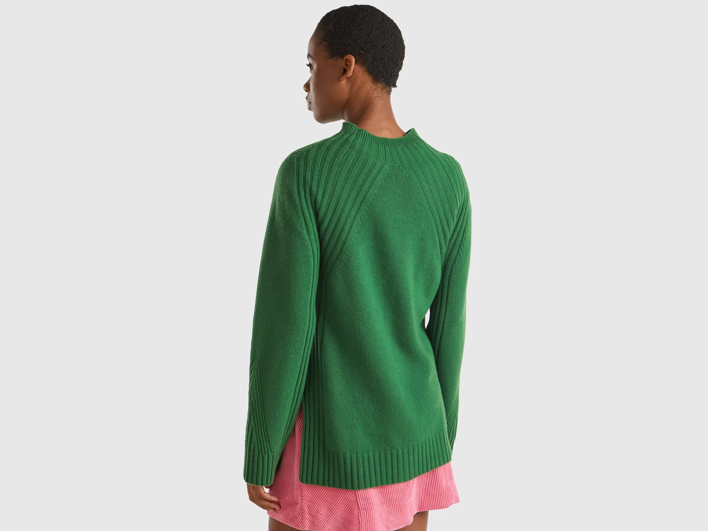 United Colors of Benetton Turtleneck sweater with slits