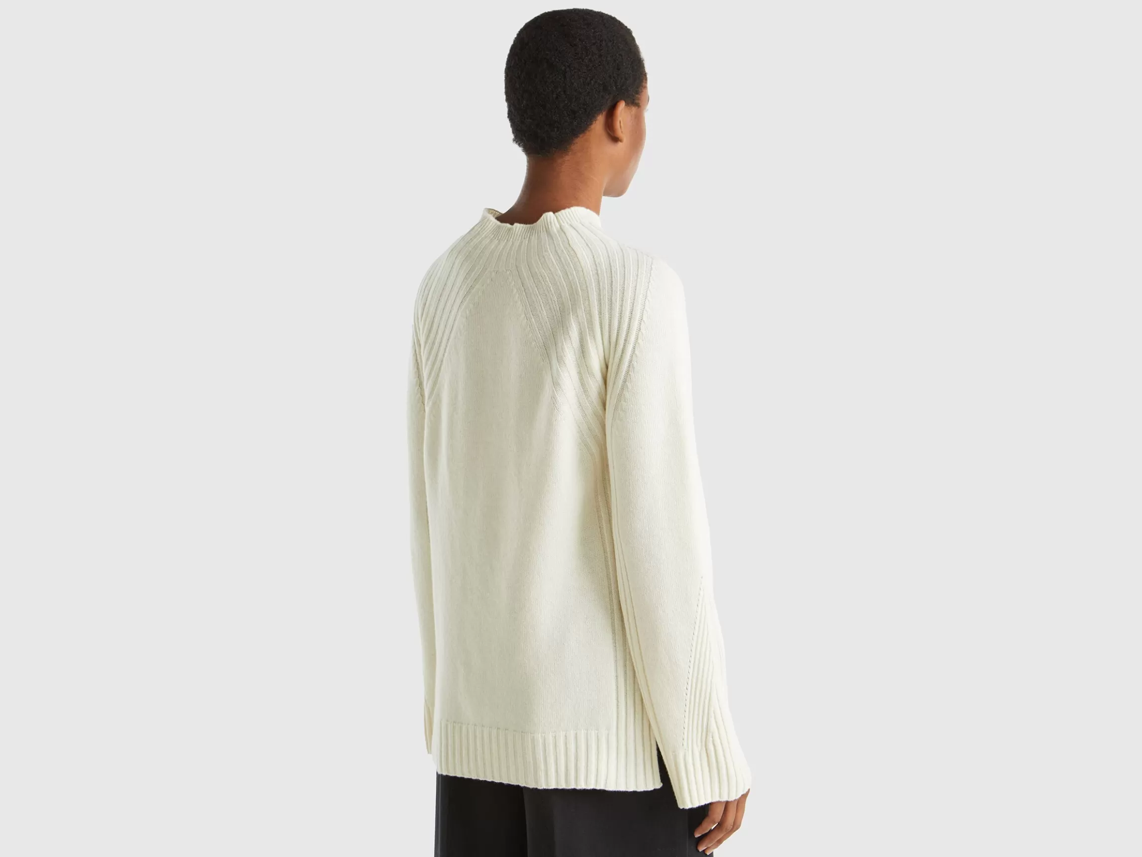 United Colors of Benetton Turtleneck sweater with slits