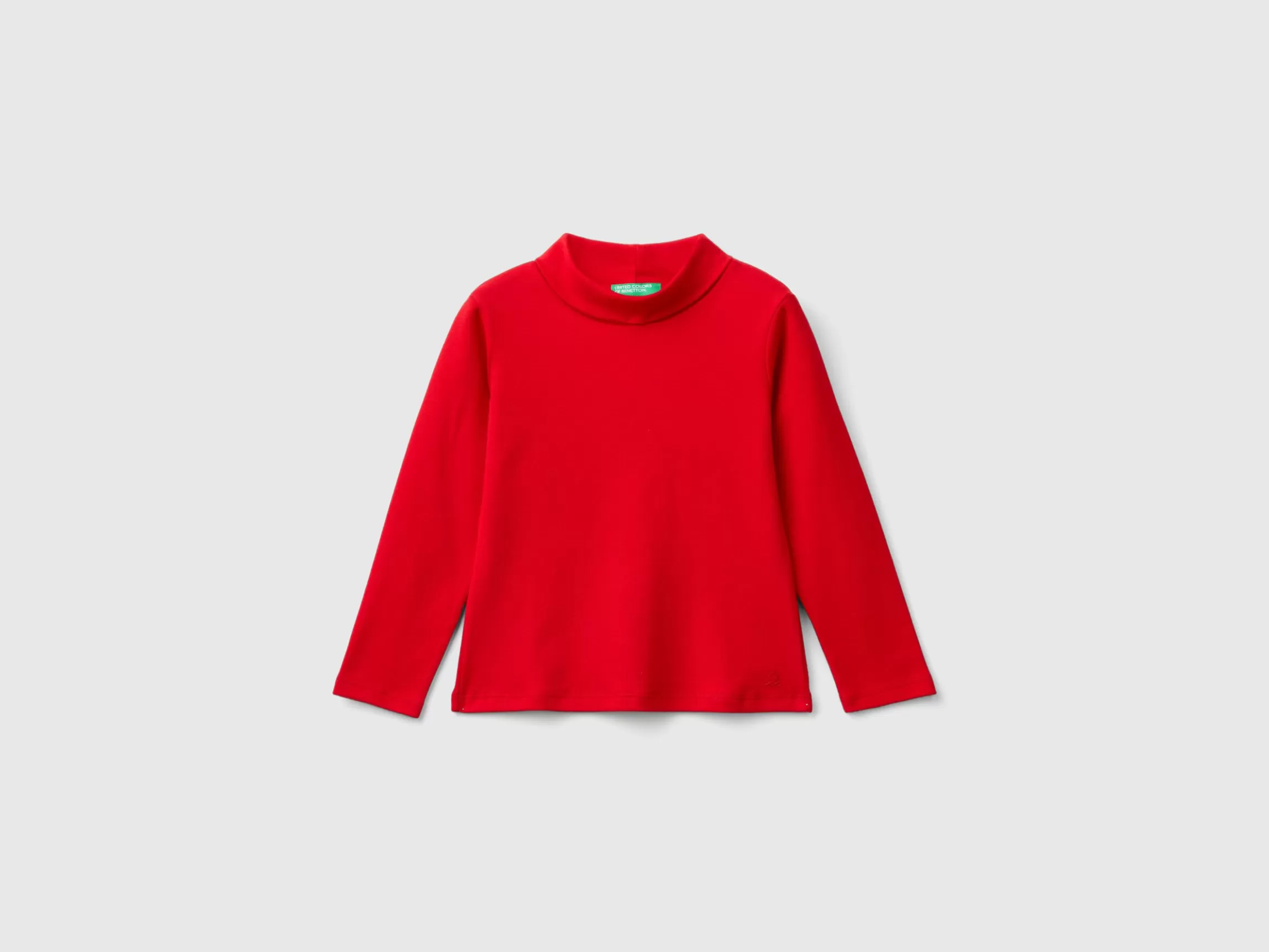 United Colors of Benetton Turtleneck t-shirt in warm organic cotton