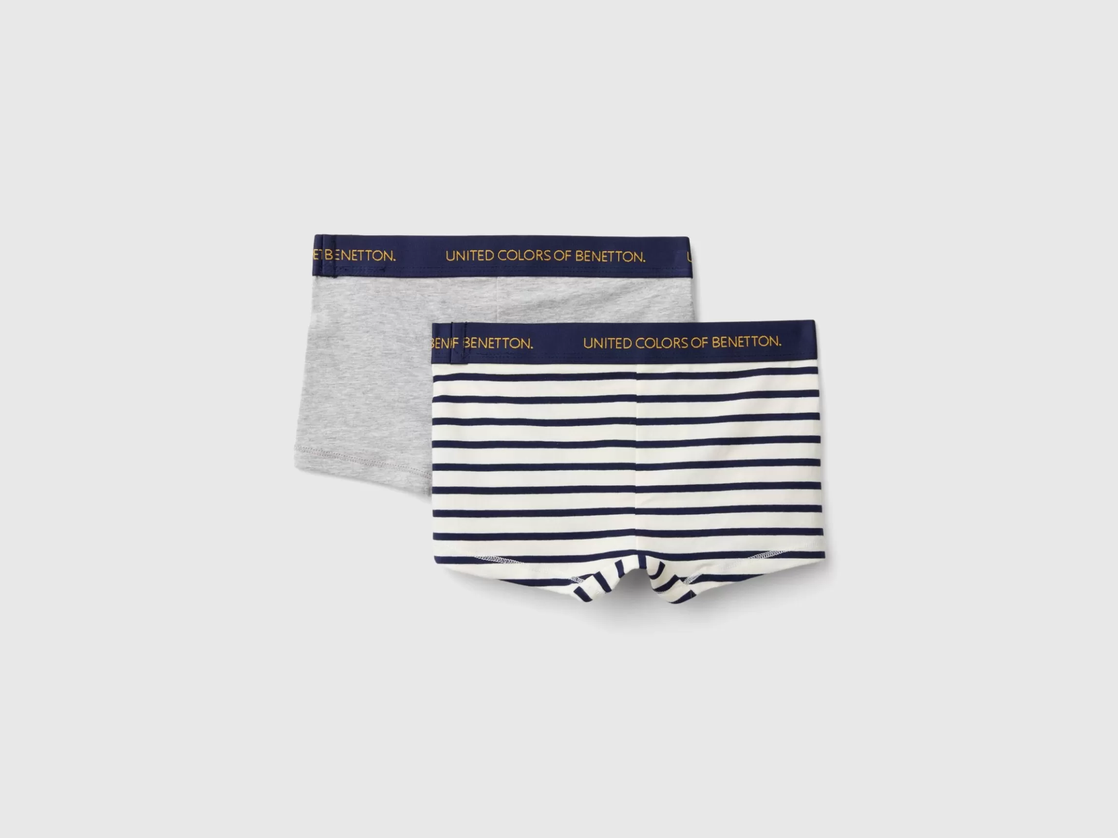 United Colors of Benetton Two boxers in stretch organic cotton