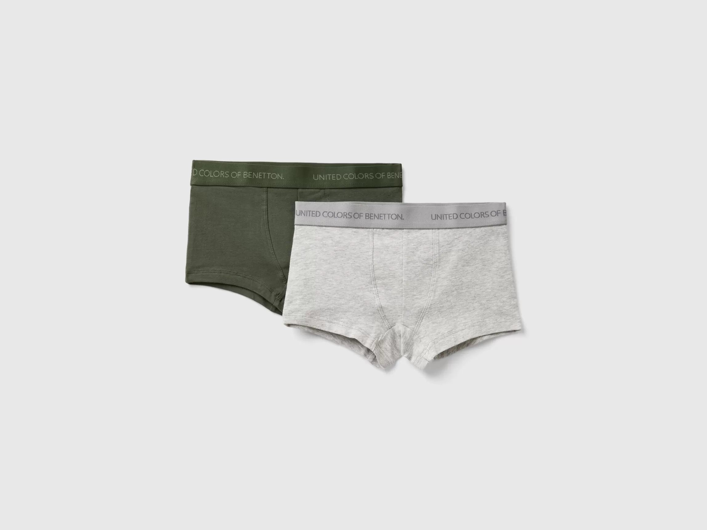 United Colors of Benetton Two boxers with logoed elastic