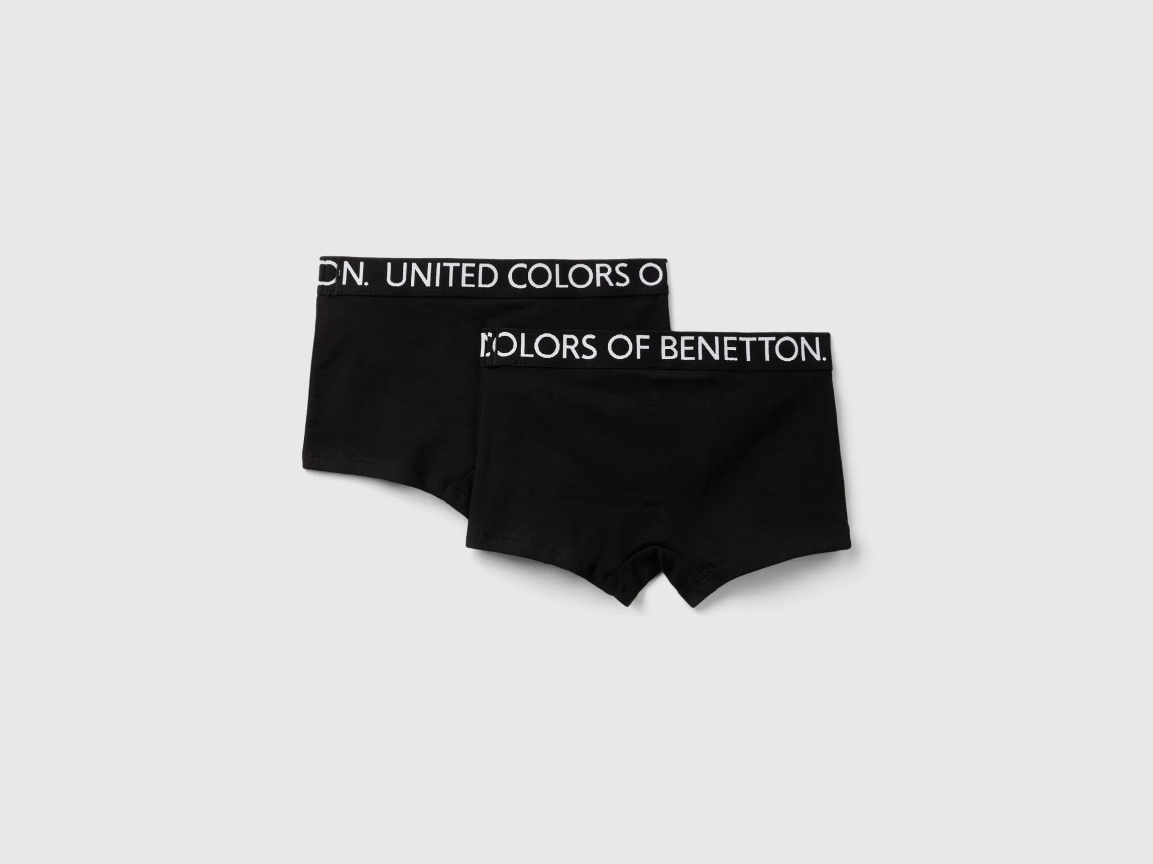 United Colors of Benetton Two boxers with logoed elastic