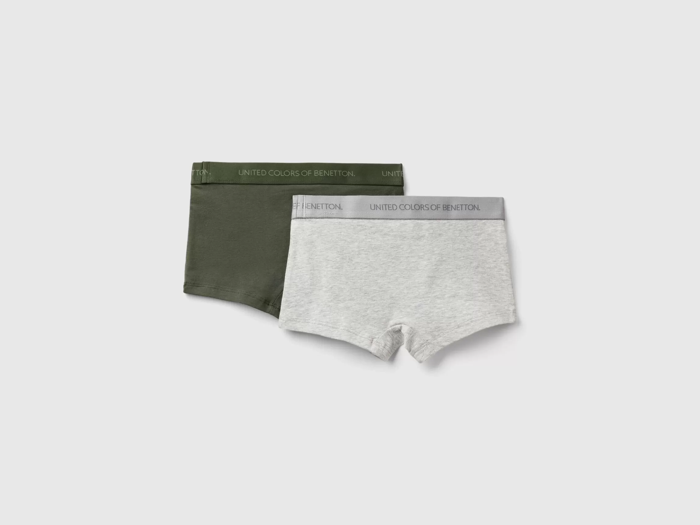 United Colors of Benetton Two boxers with logoed elastic