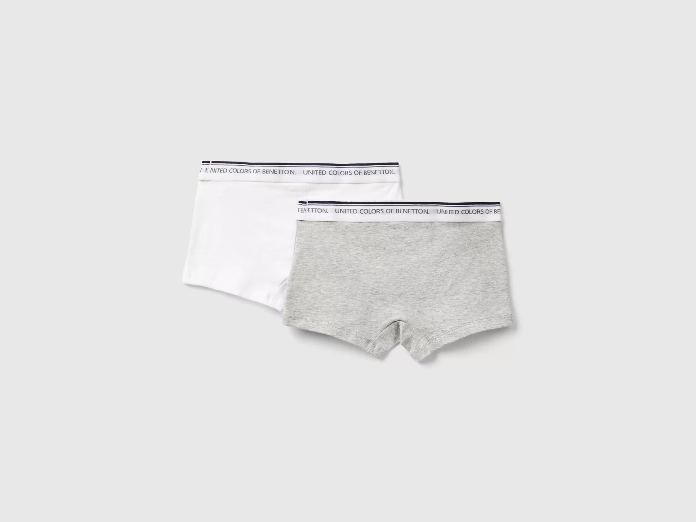 United Colors of Benetton Two boxers with logoed elastic