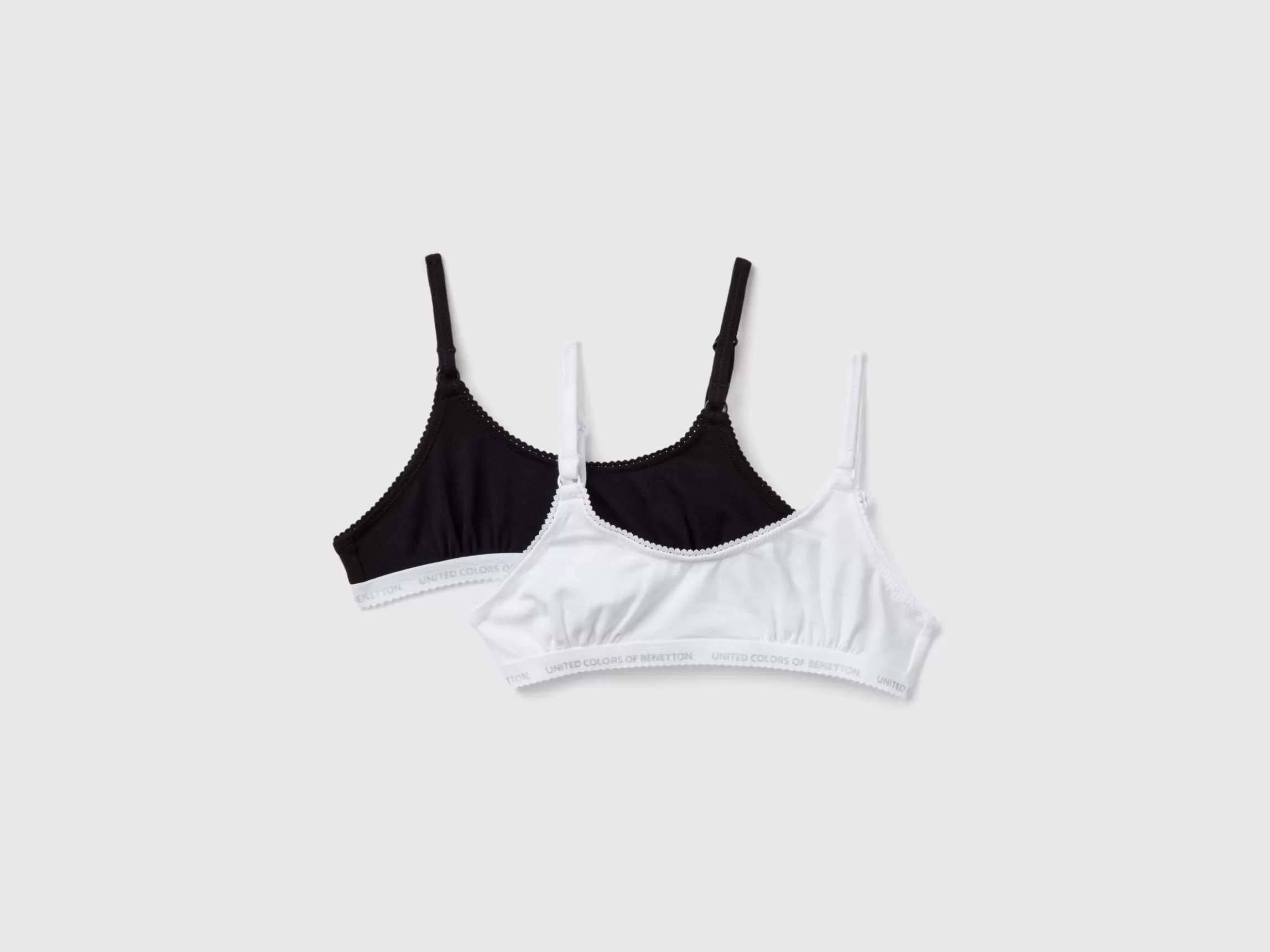 United Colors of Benetton Two bras in stretch cotton