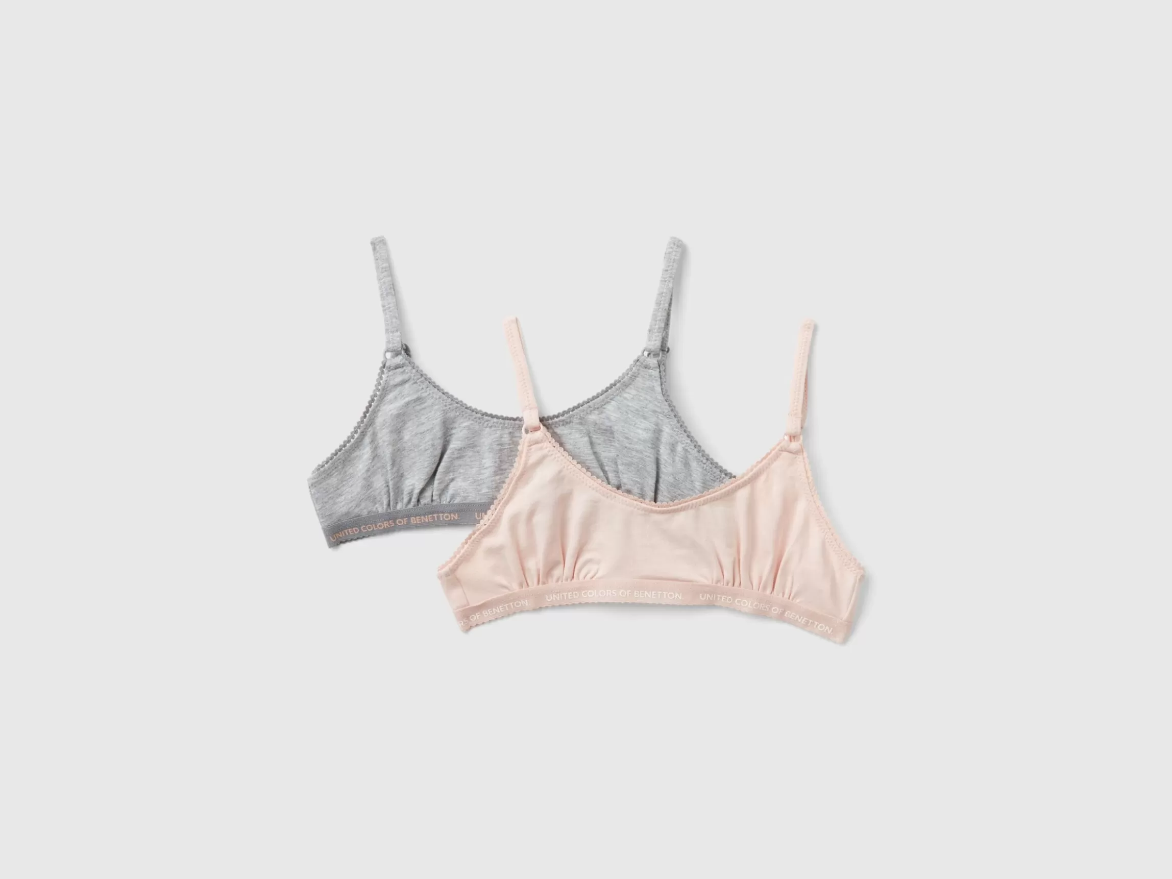 United Colors of Benetton Two bras in stretch cotton