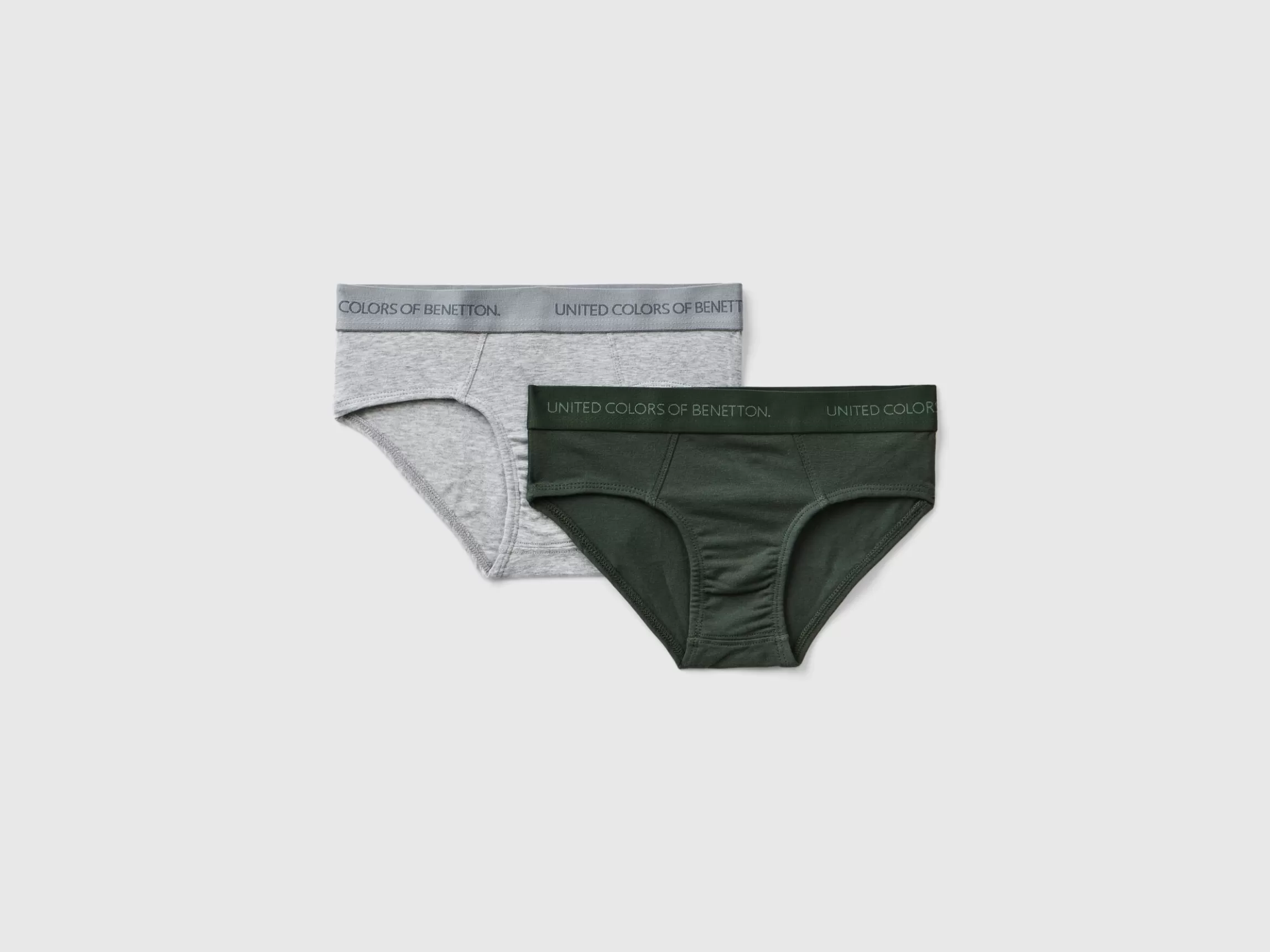 United Colors of Benetton Two briefs with logoed elastic