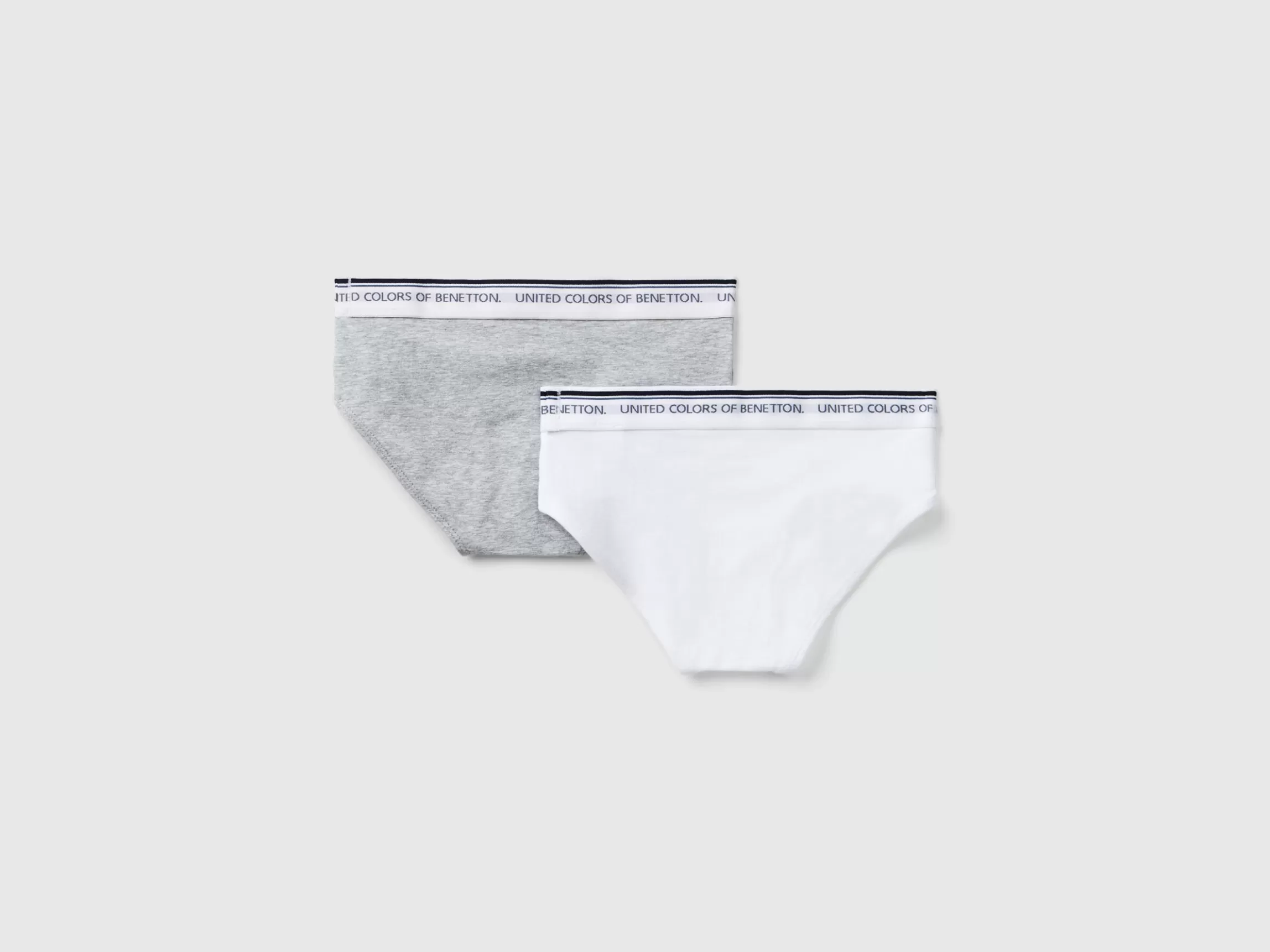 United Colors of Benetton Two briefs with logoed elastic