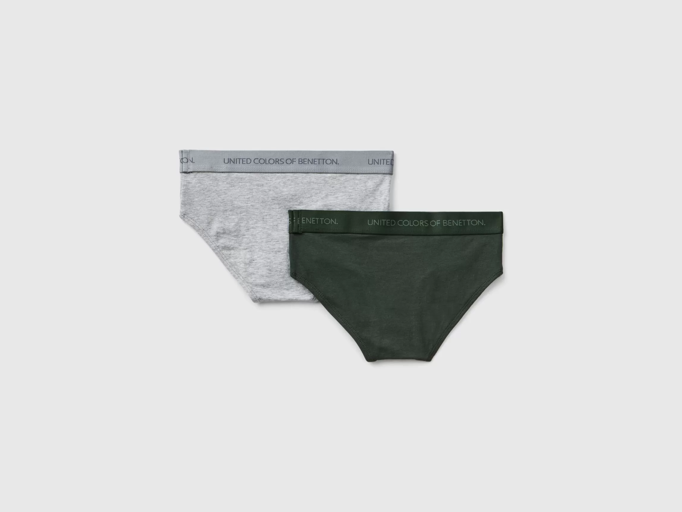 United Colors of Benetton Two briefs with logoed elastic