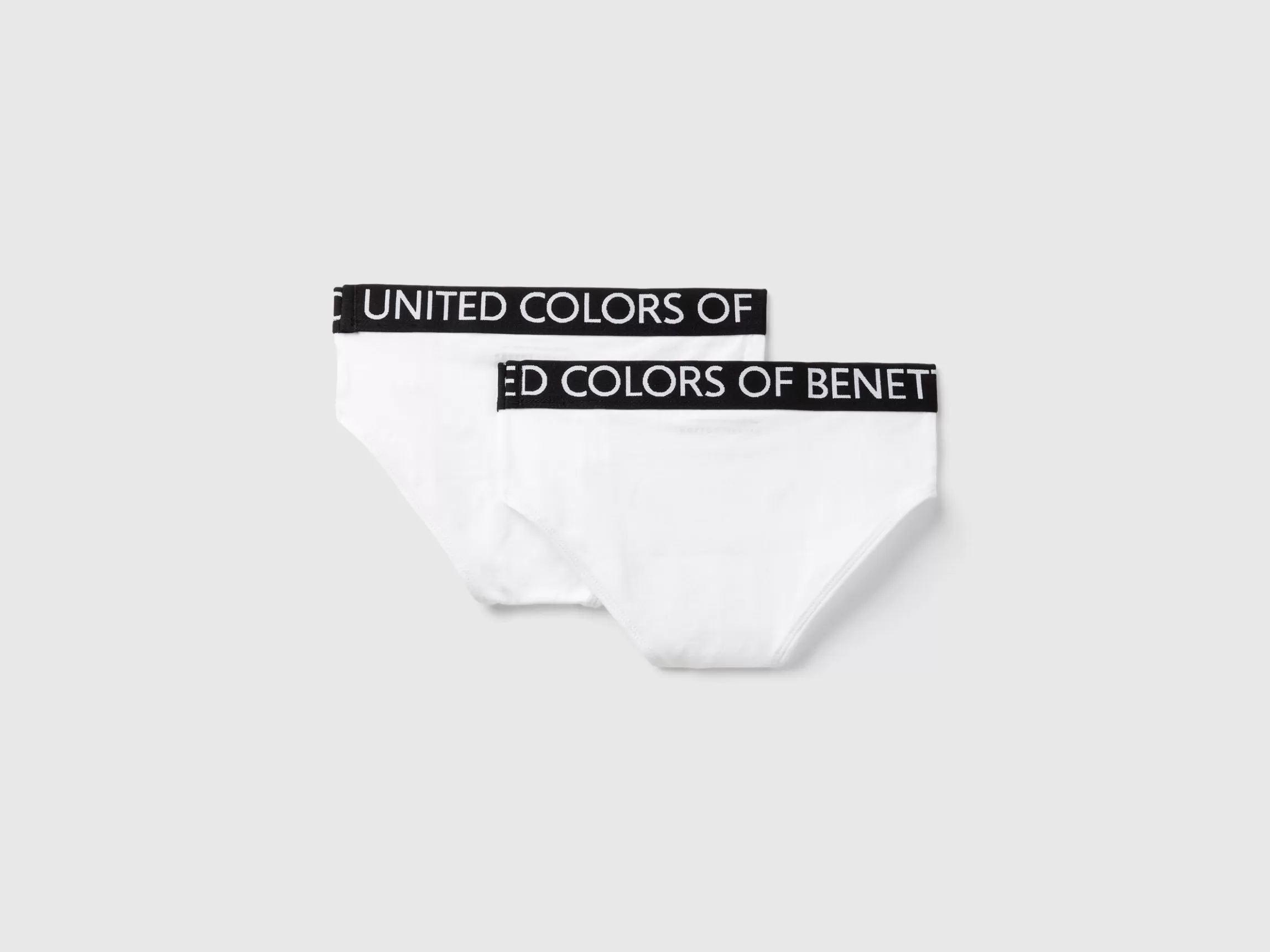 United Colors of Benetton Two briefs with logoed elastic