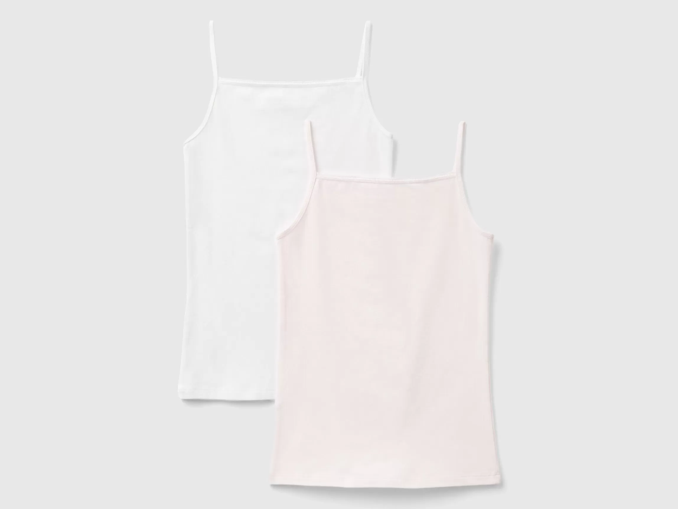 United Colors of Benetton Two camisoles in stretch cotton