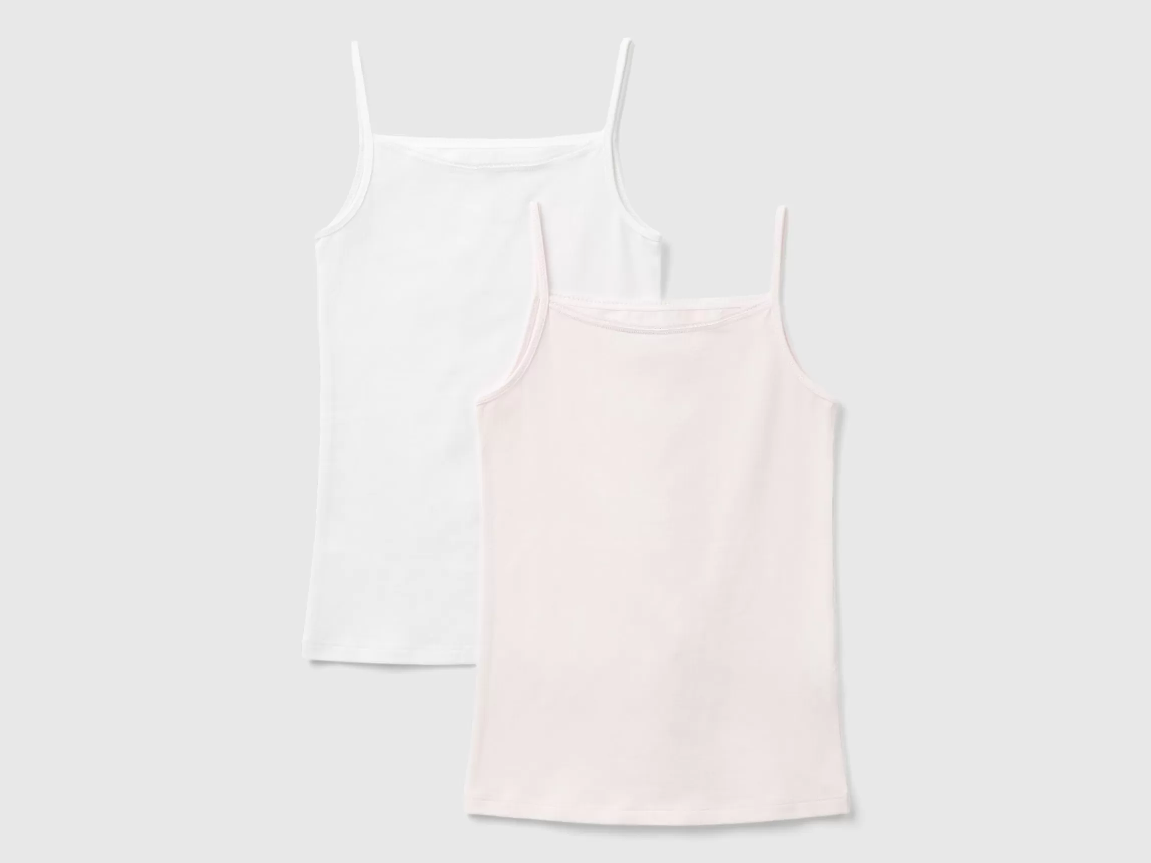 United Colors of Benetton Two camisoles in stretch cotton