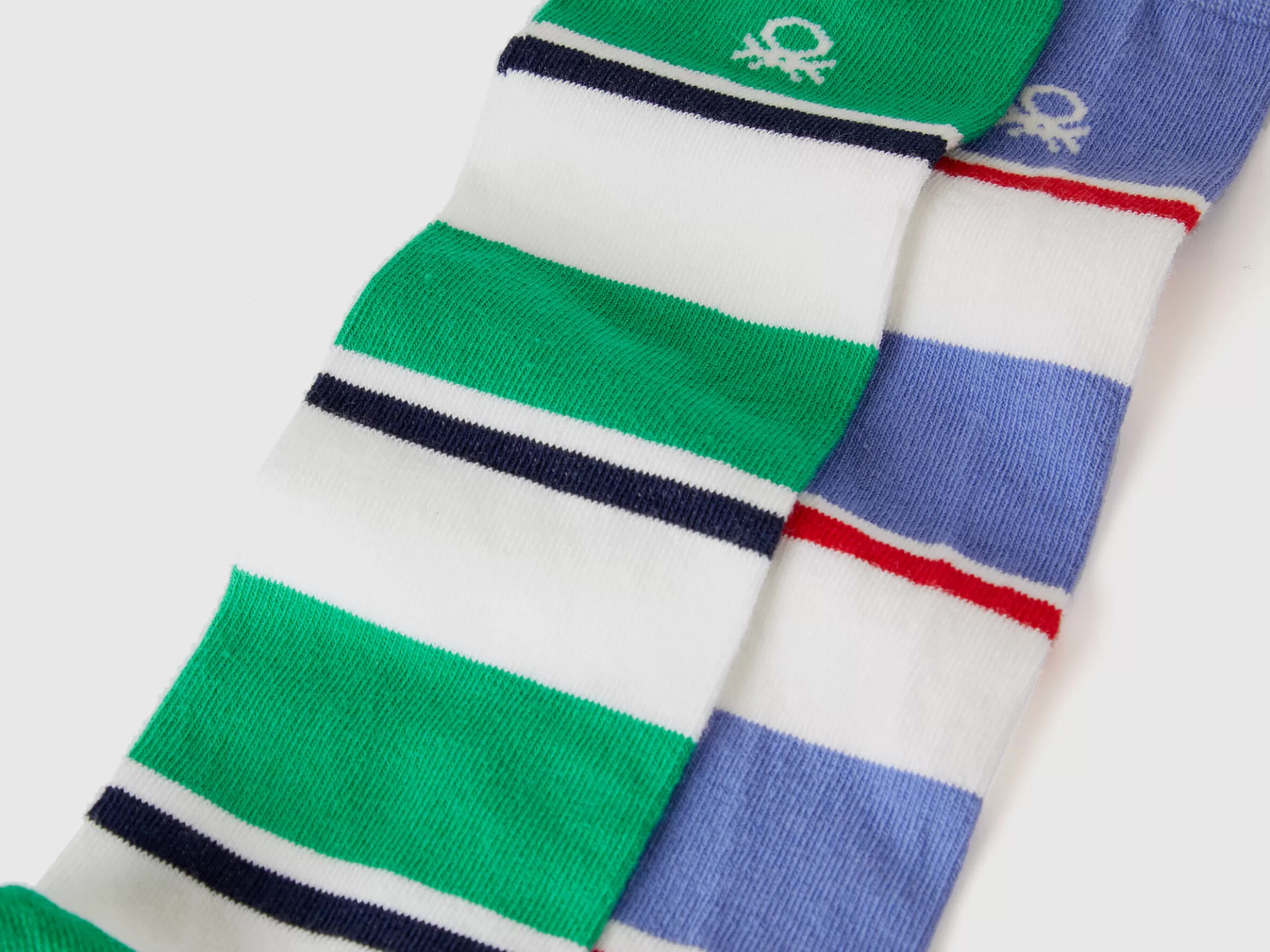 United Colors of Benetton Two pairs of multicolor striped socks