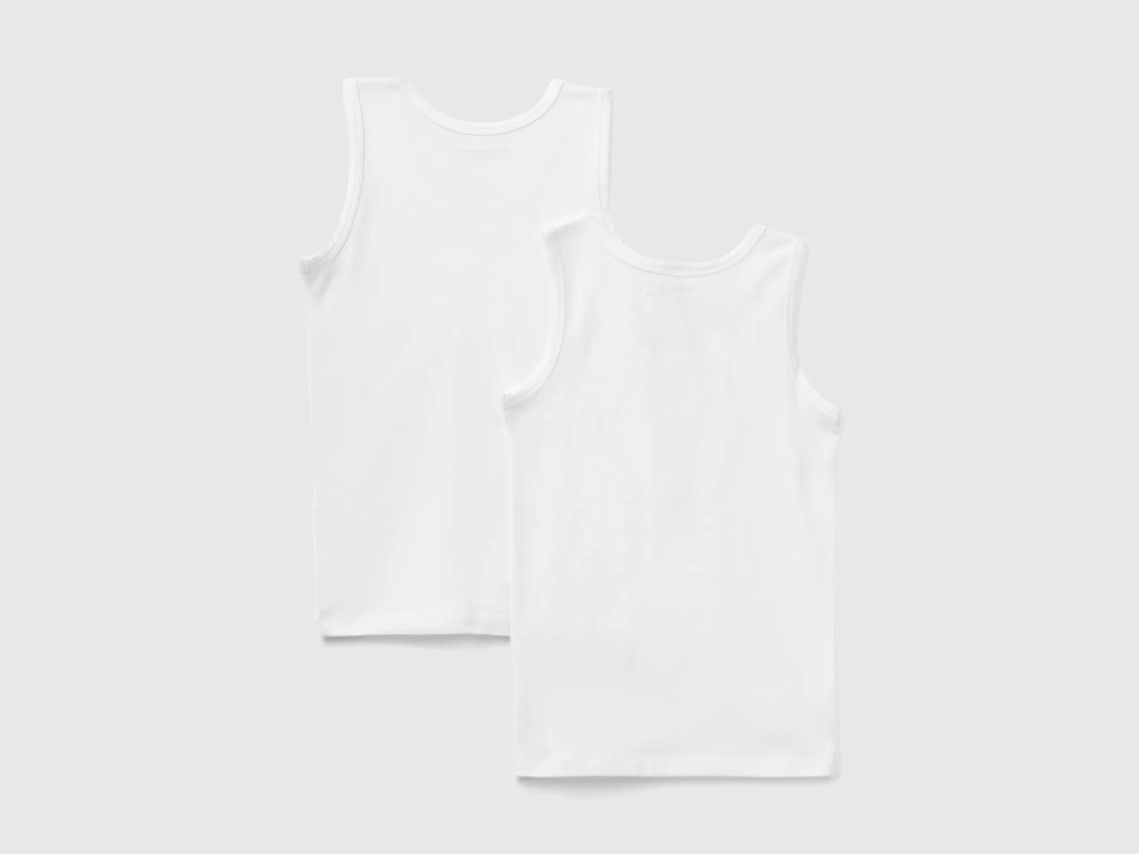 United Colors of Benetton Two stretch organic cotton tank tops