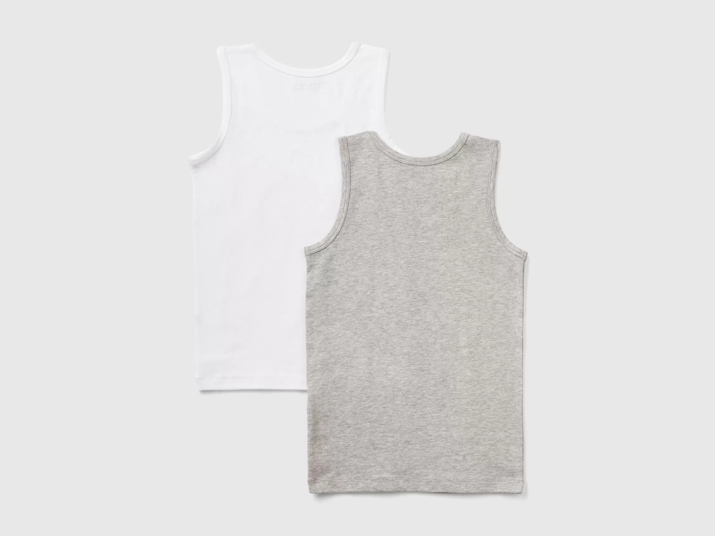 United Colors of Benetton Two stretch organic cotton tank tops