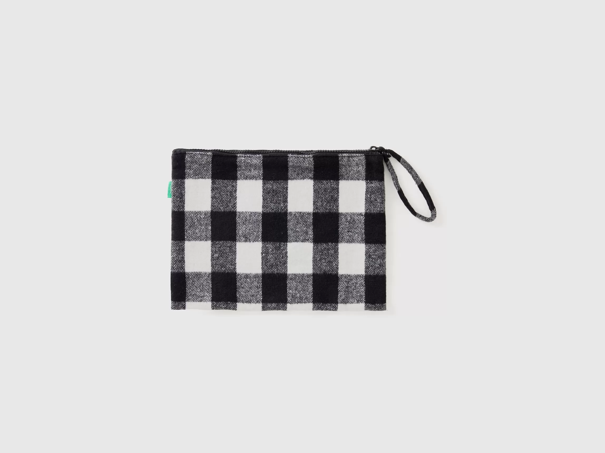 United Colors of Benetton Two-tone check clutch