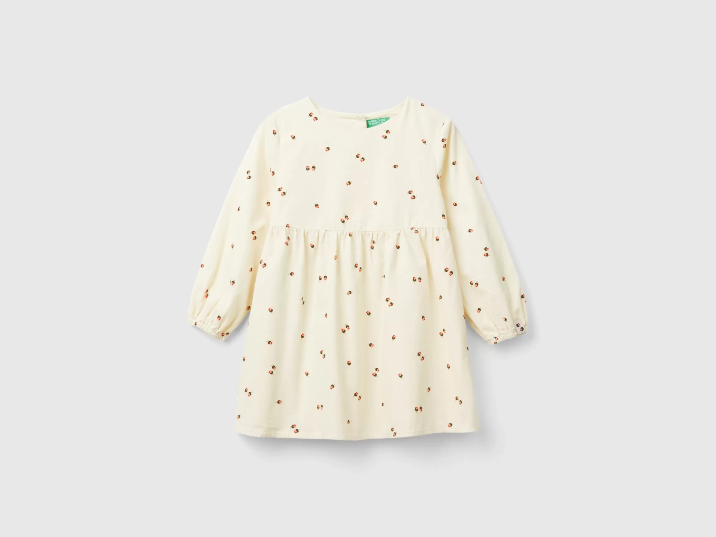 United Colors of Benetton Velvet dress with rose print