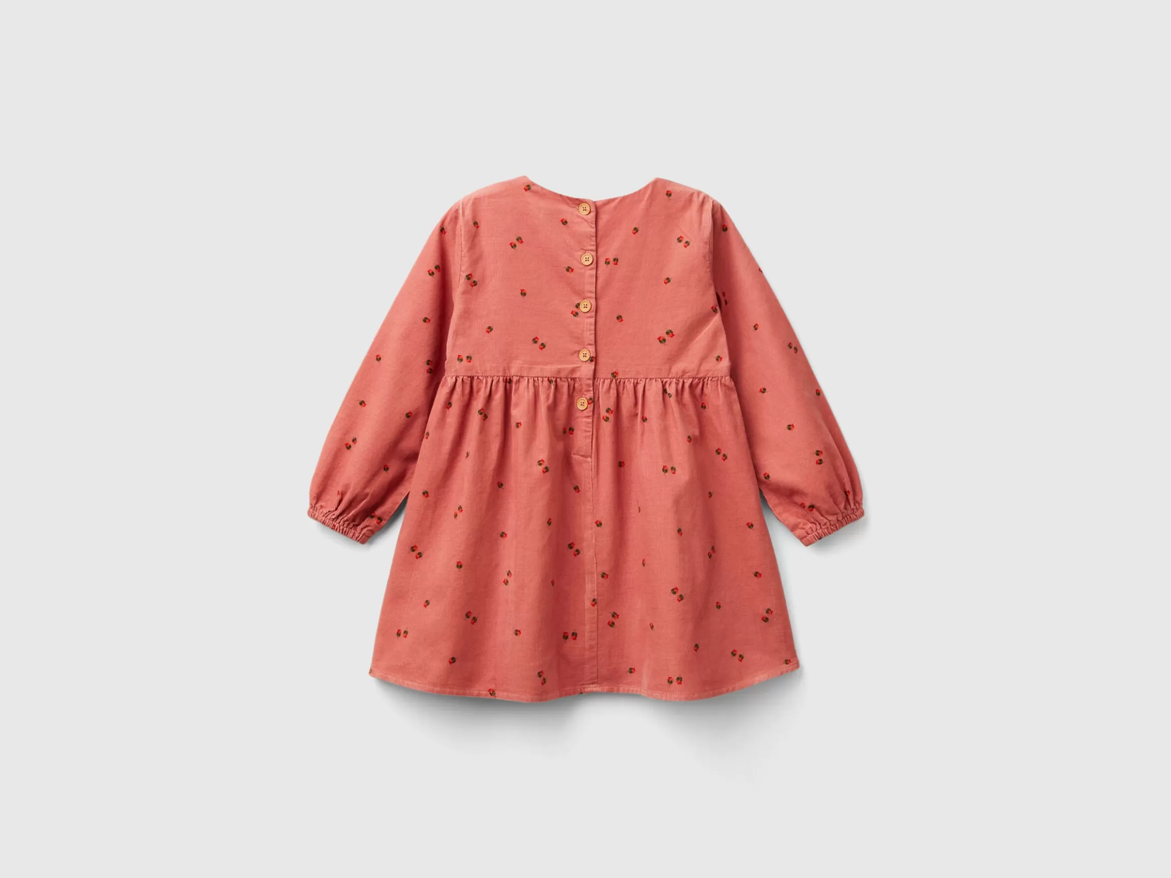 United Colors of Benetton Velvet dress with rose print