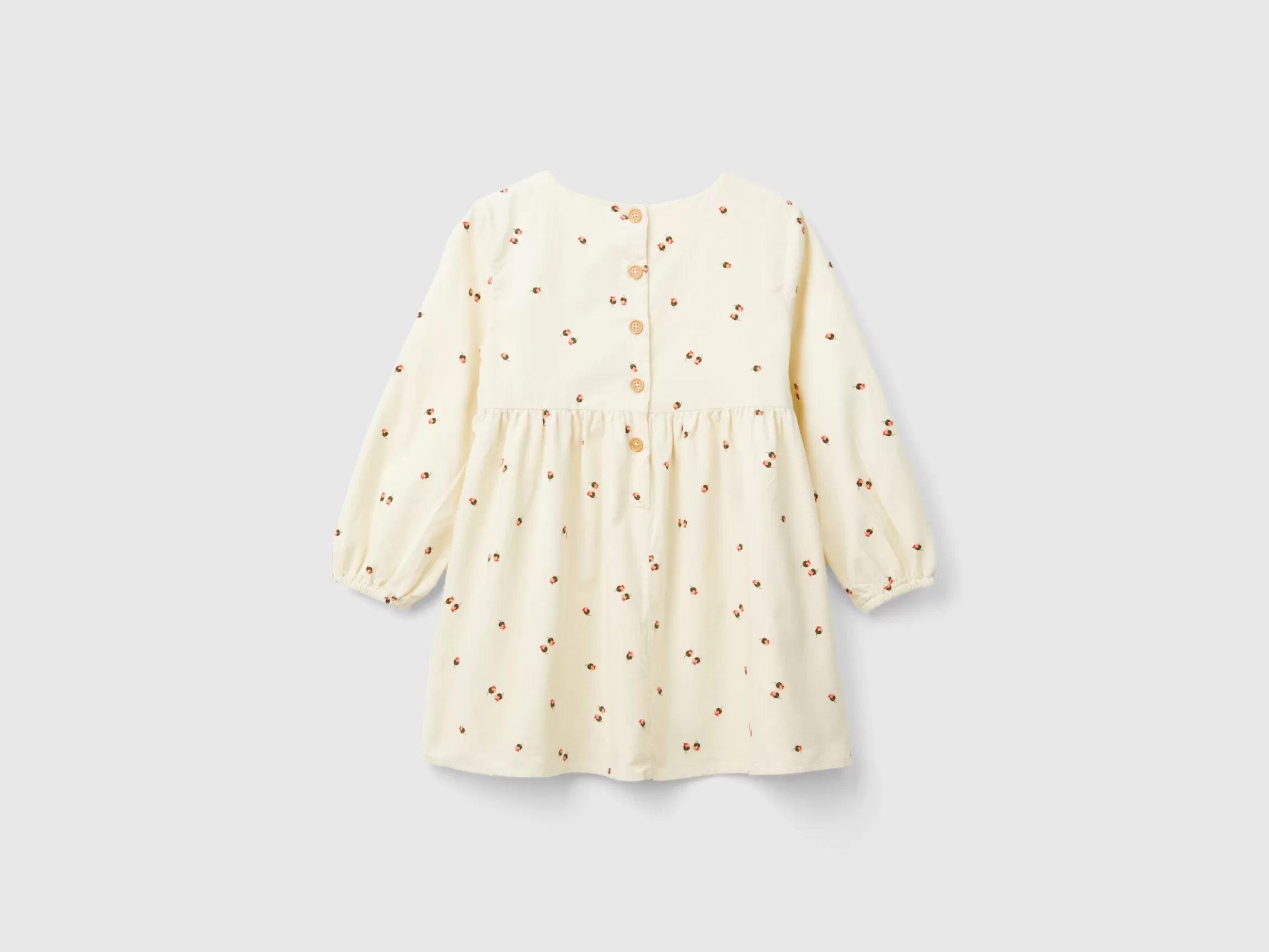 United Colors of Benetton Velvet dress with rose print