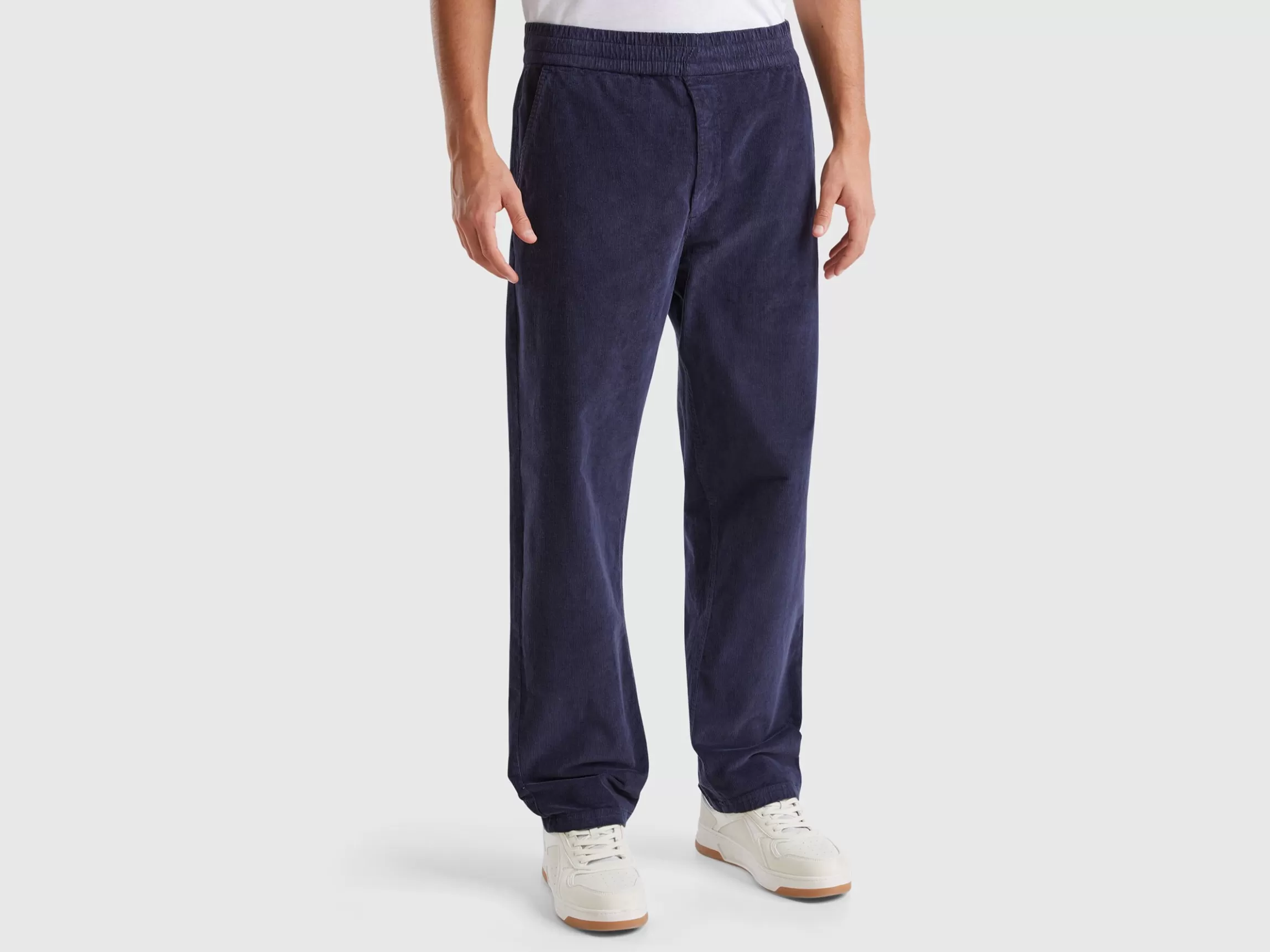 United Colors of Benetton Velvet joggers with drawstring