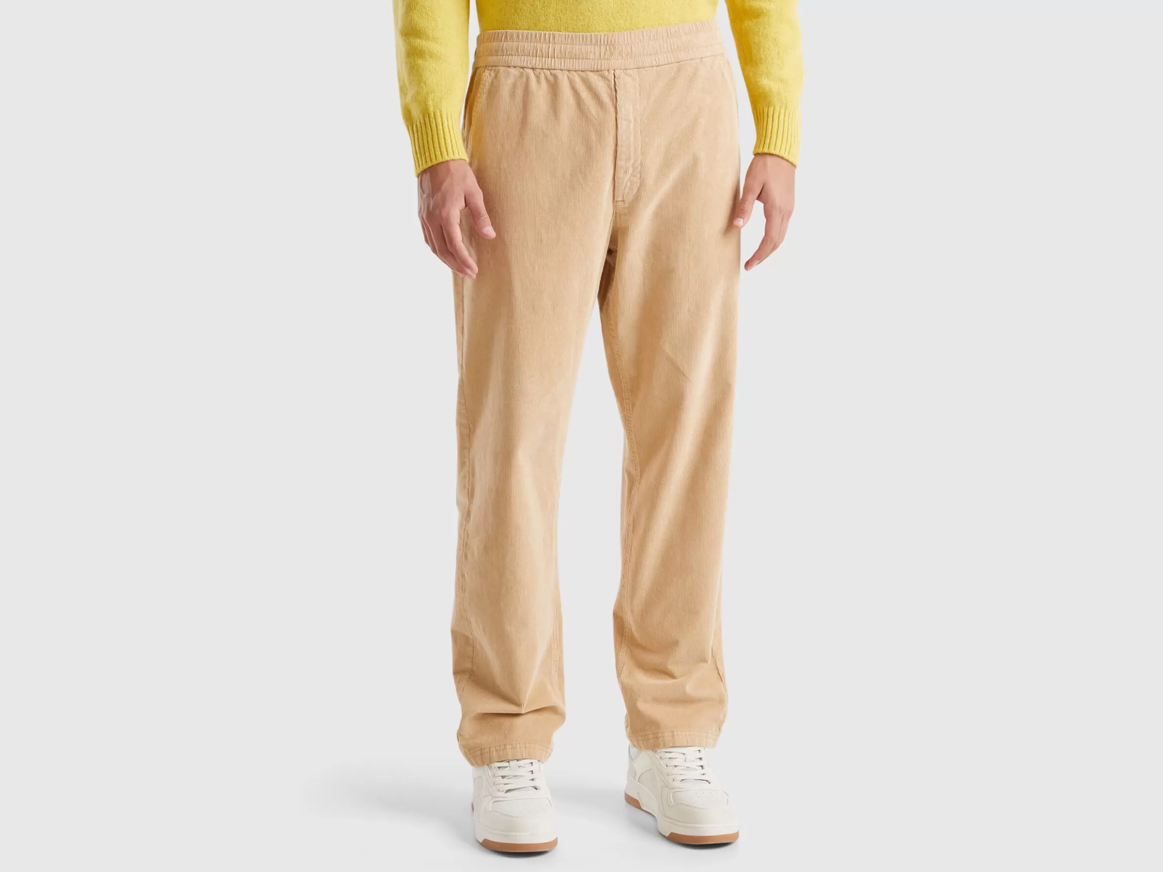 United Colors of Benetton Velvet joggers with drawstring
