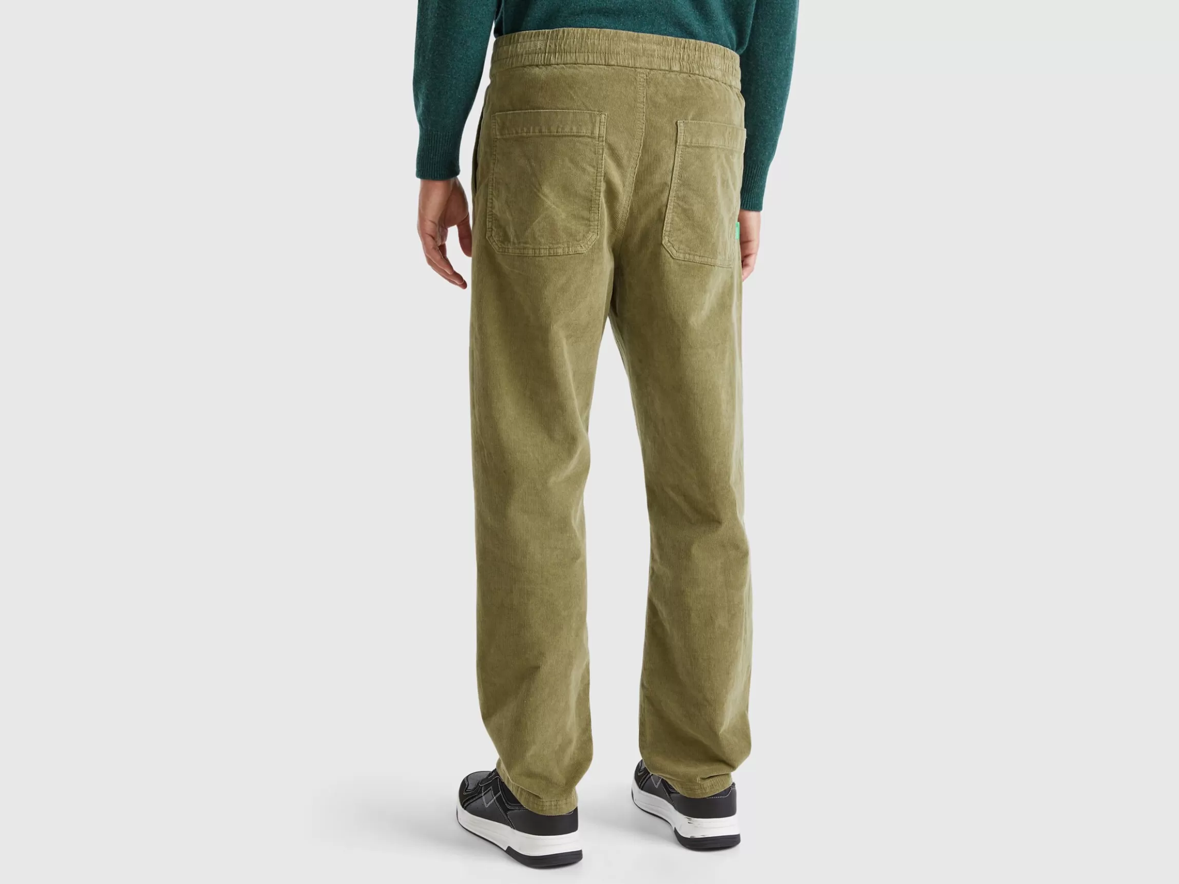 United Colors of Benetton Velvet joggers with drawstring