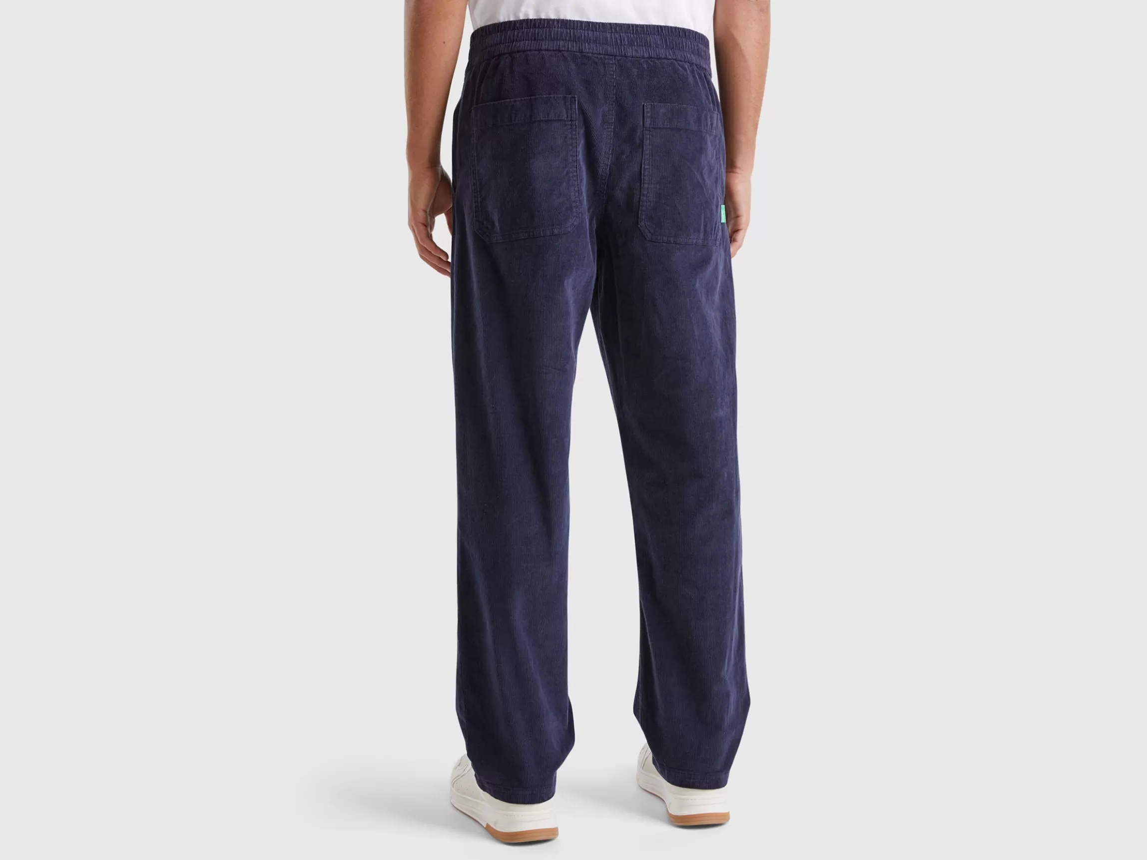 United Colors of Benetton Velvet joggers with drawstring