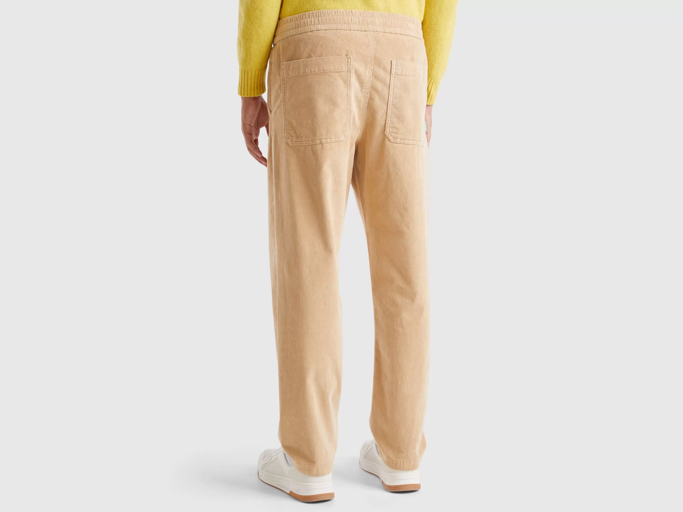 United Colors of Benetton Velvet joggers with drawstring