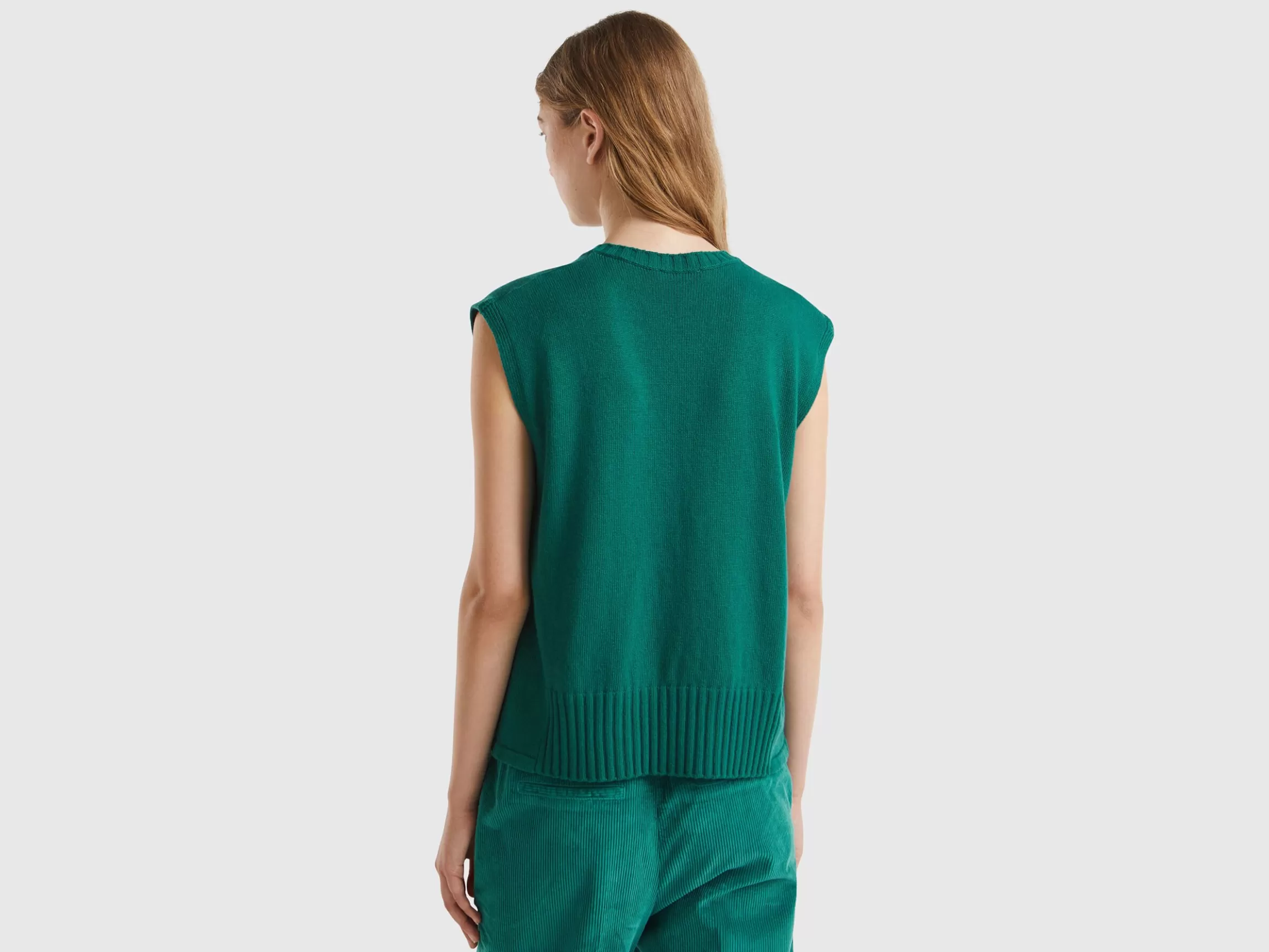 United Colors of Benetton Vest in wool and viscose blend