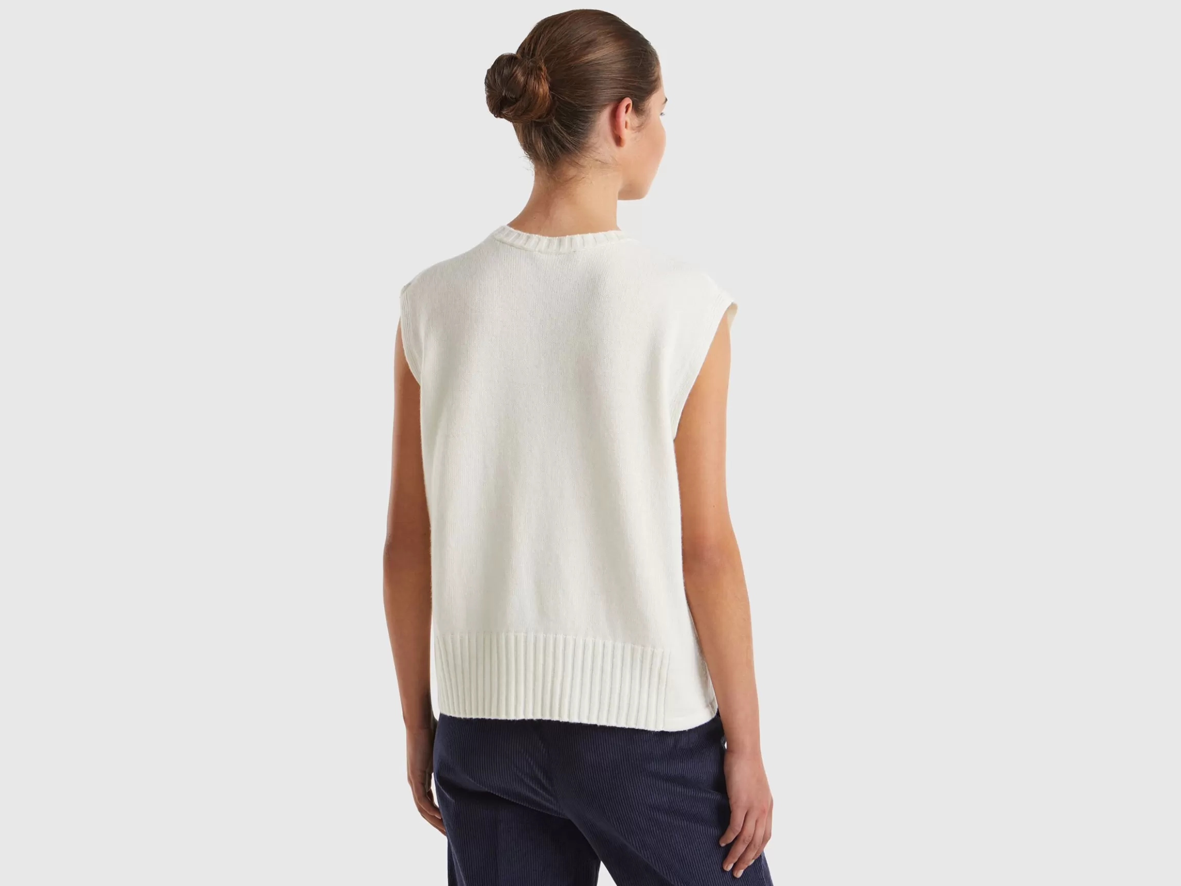 United Colors of Benetton Vest in wool and viscose blend