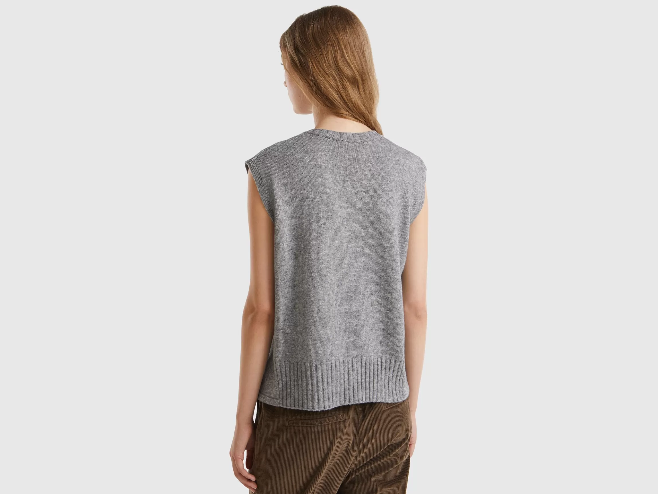 United Colors of Benetton Vest in wool and viscose blend