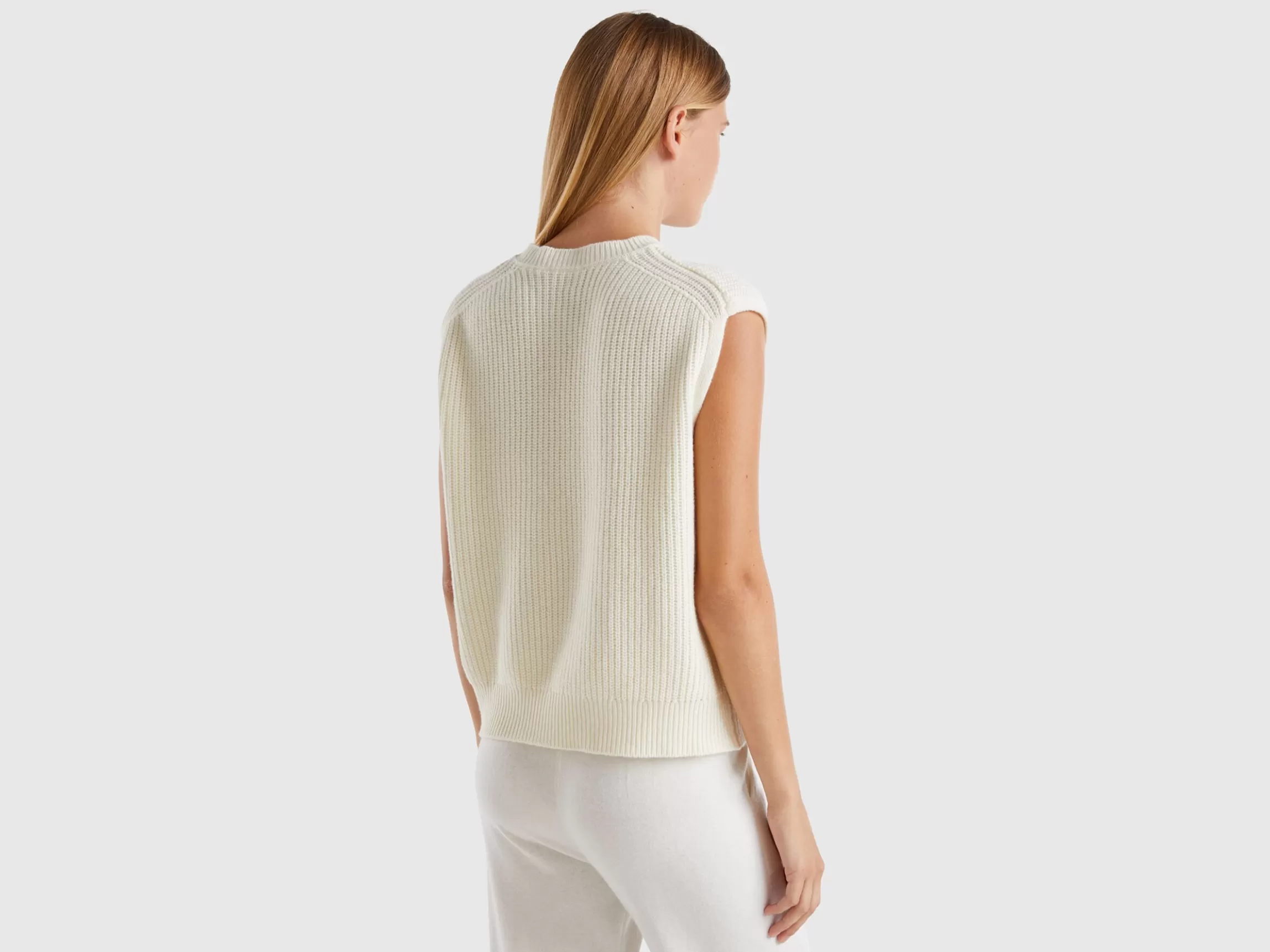 United Colors of Benetton Vest with cable knit