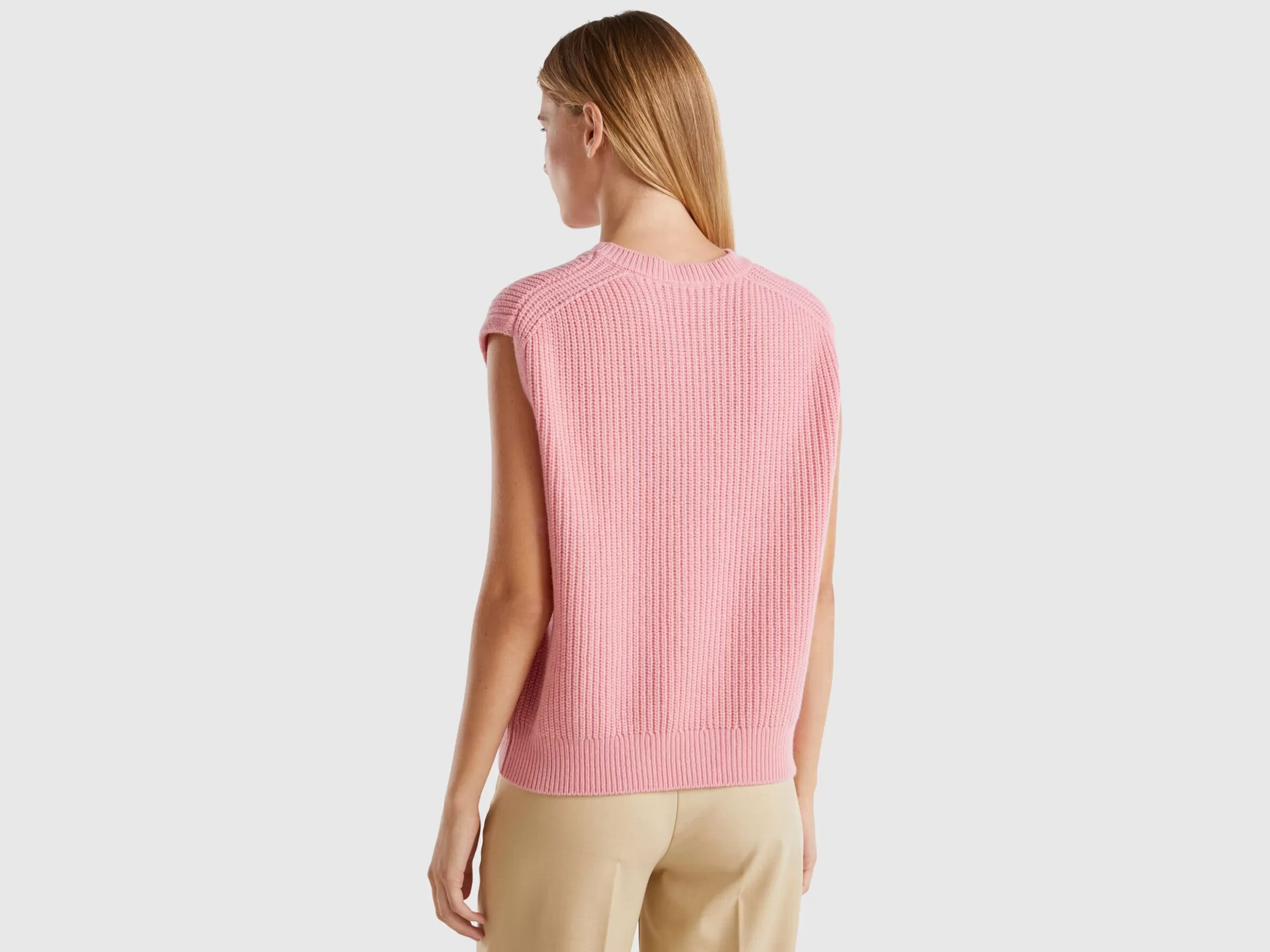 United Colors of Benetton Vest with cable knit