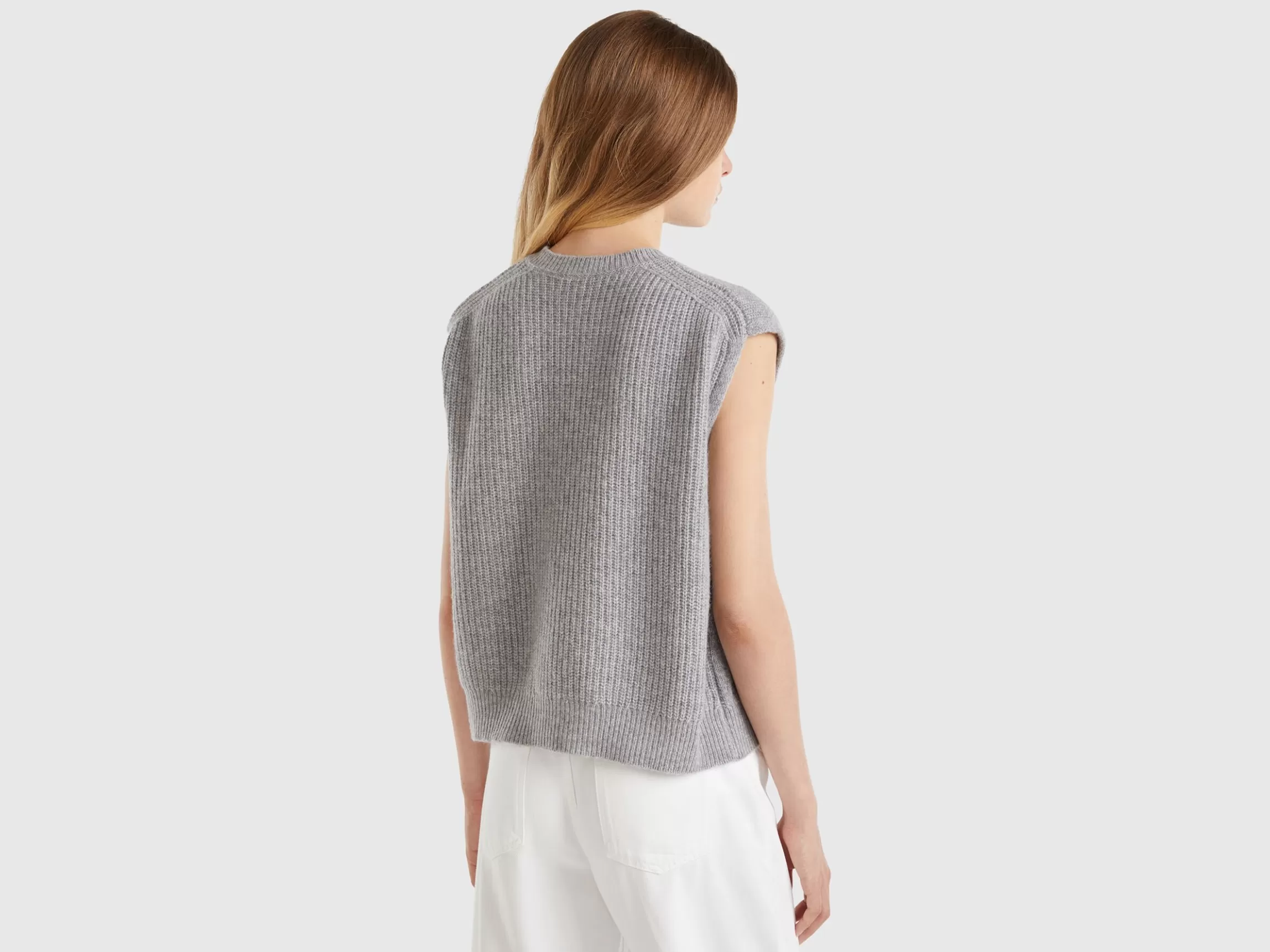 United Colors of Benetton Vest with cable knit