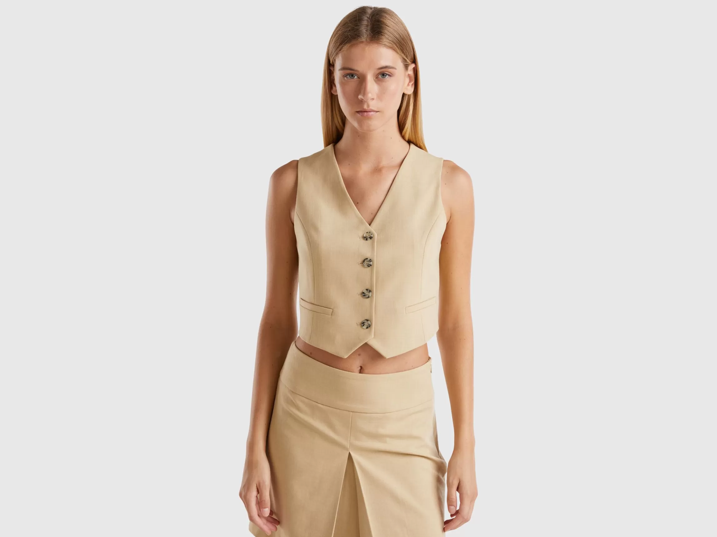 United Colors of Benetton Viscose blend vest