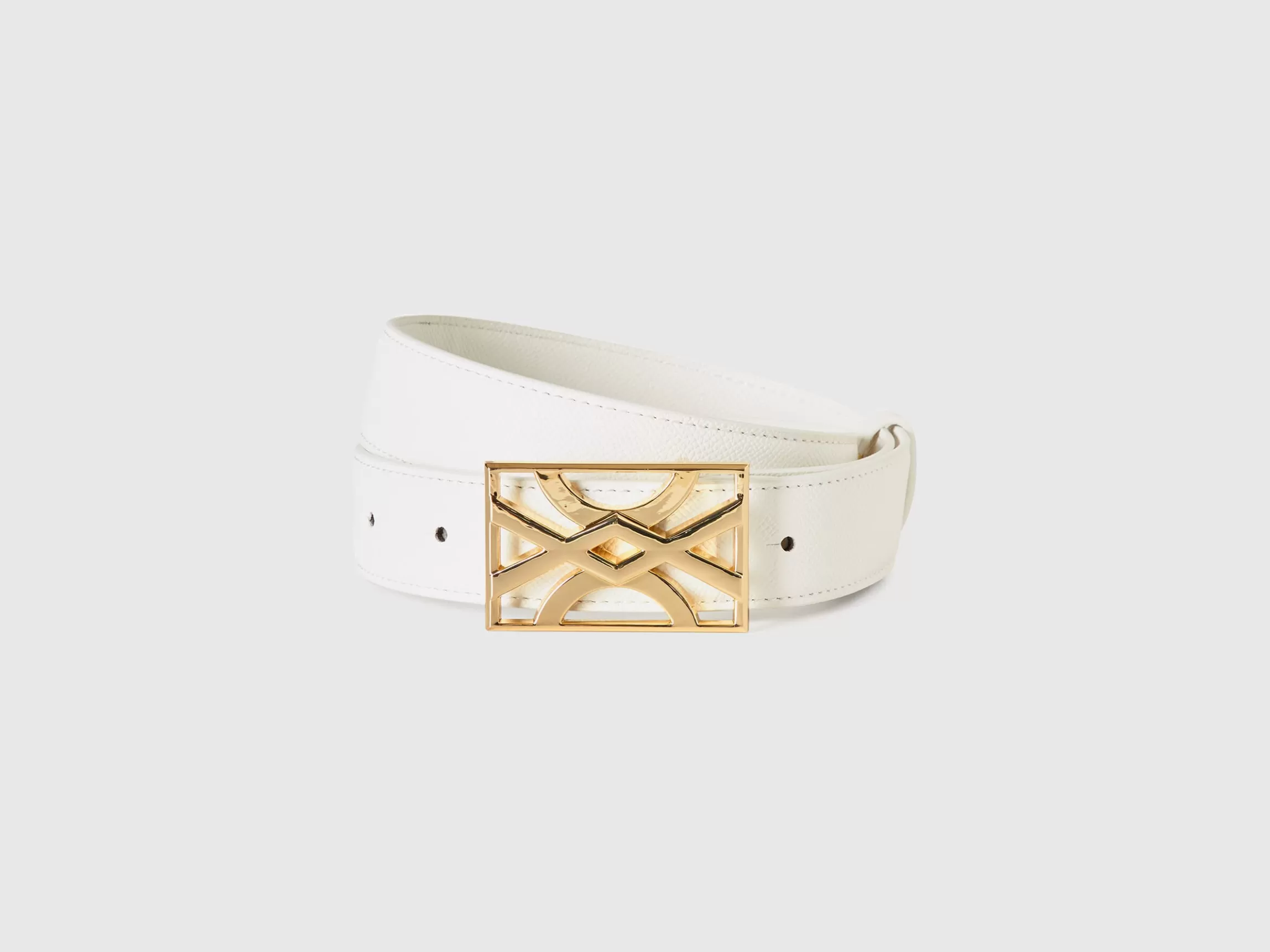 United Colors of Benetton belt with logoed buckle